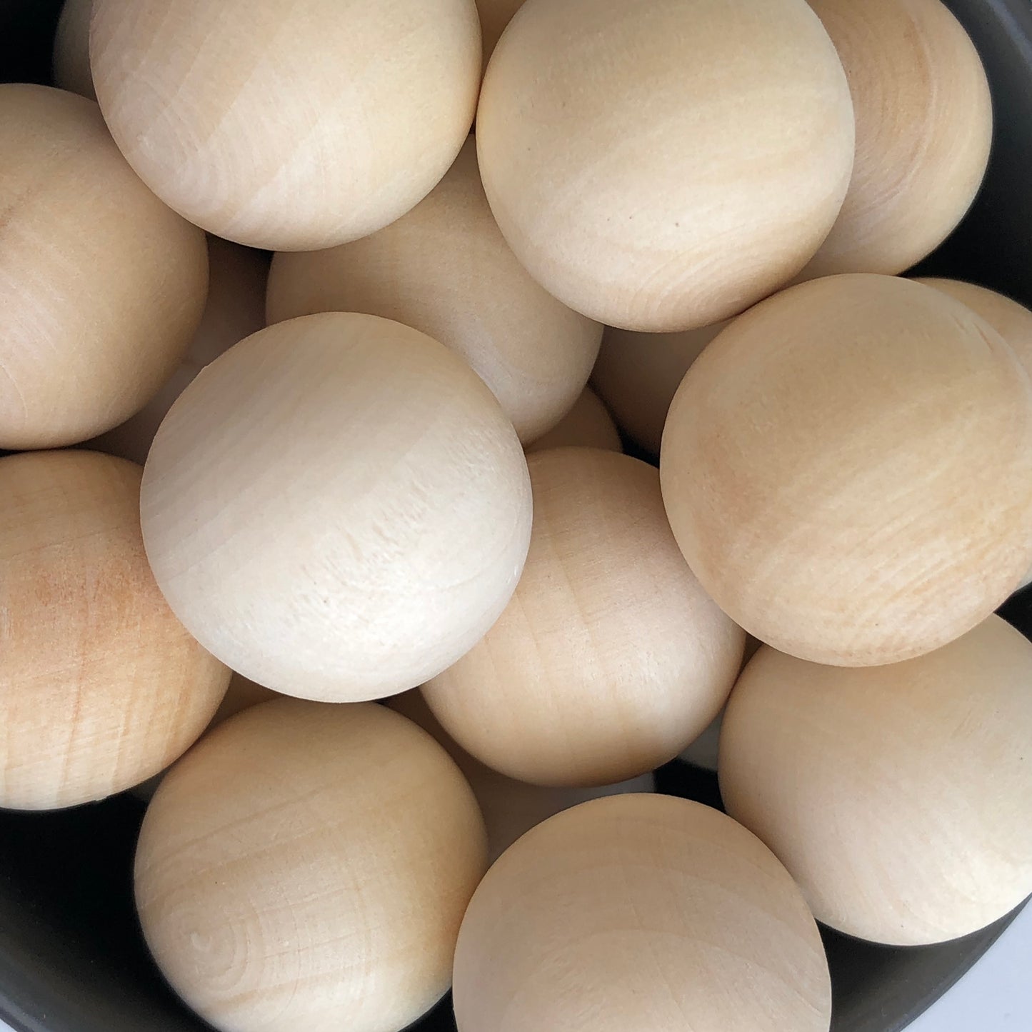 Undrilled Round Wood Beads 25mm Unpainted Raw Wooden Craft Bead 25pcs