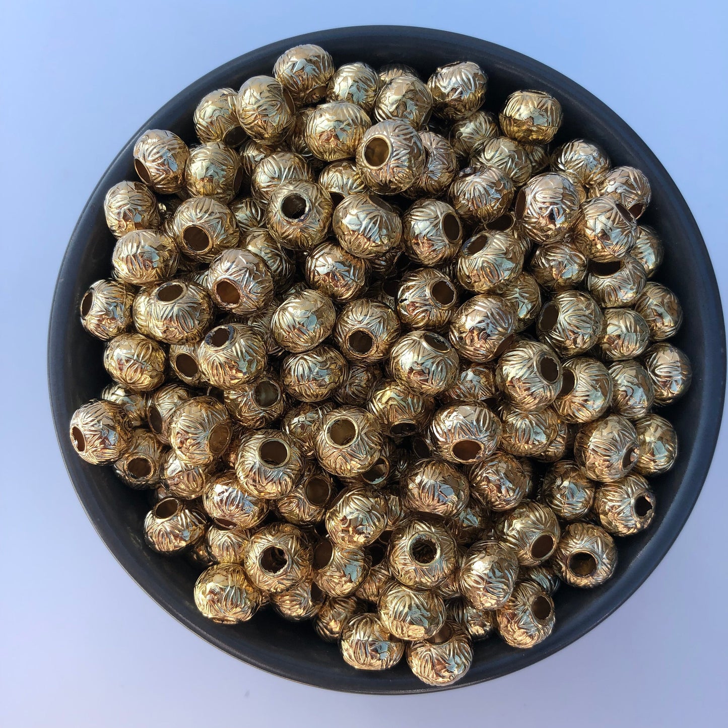 50X Silver Macrame Beads, 10x8mm Hair Pony Bead, Geometric Pattern Acrylic Craft Jewellery Making Bead