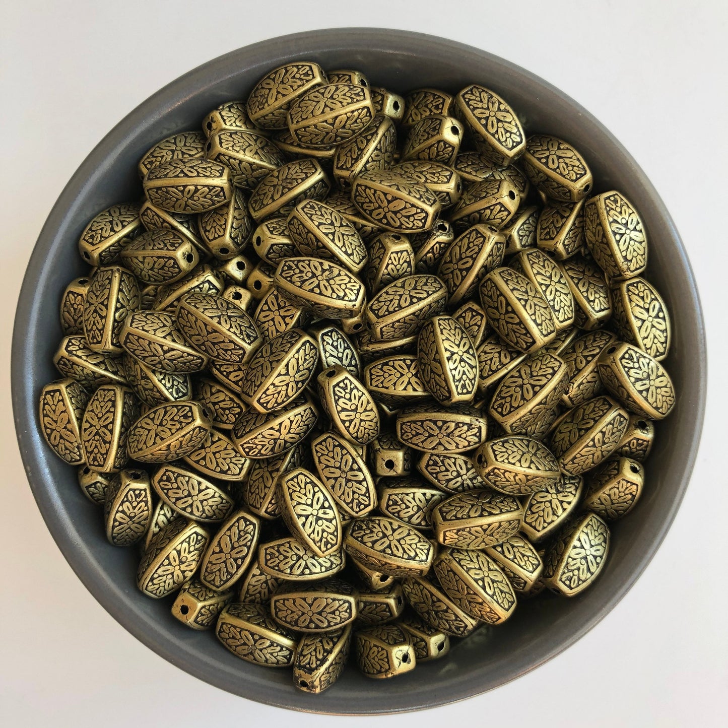 Antique Gold Plastic Beads