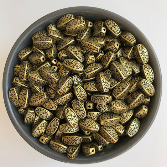 Antique Gold Plastic Beads