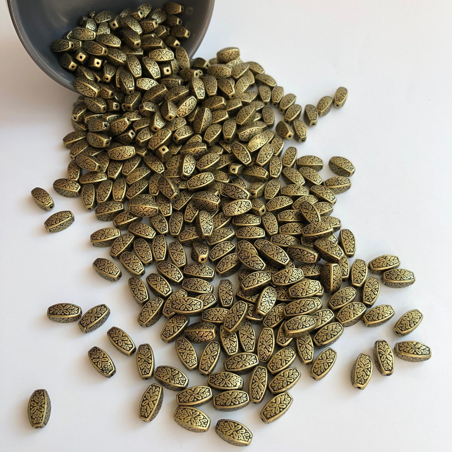 Antique Gold Plastic Beads