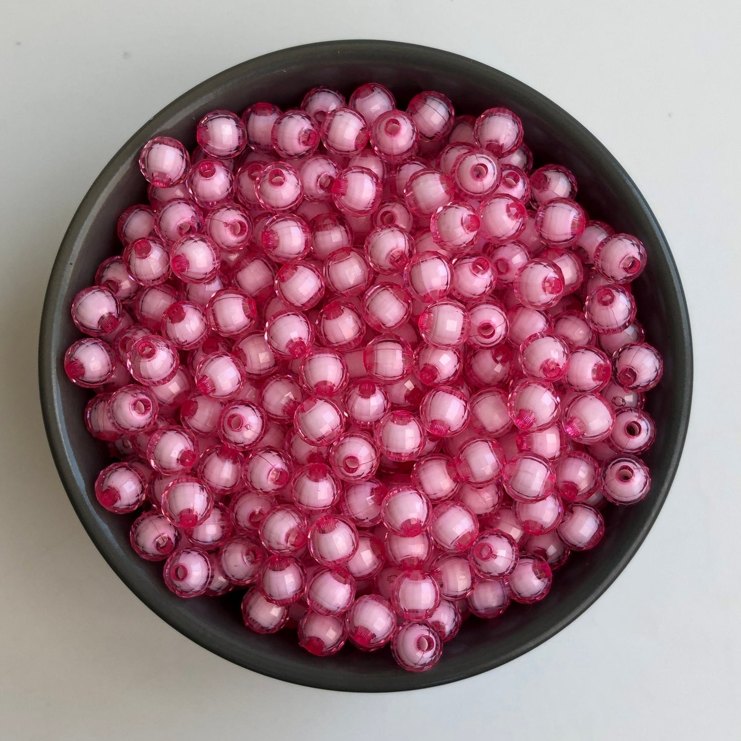 Pink Faceted Beads Set