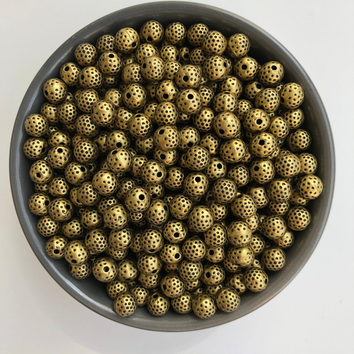 8mm Metallic Gold Bead