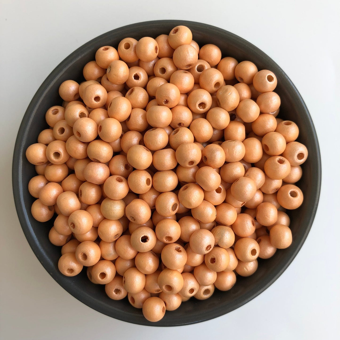 Metallic Wood Beads