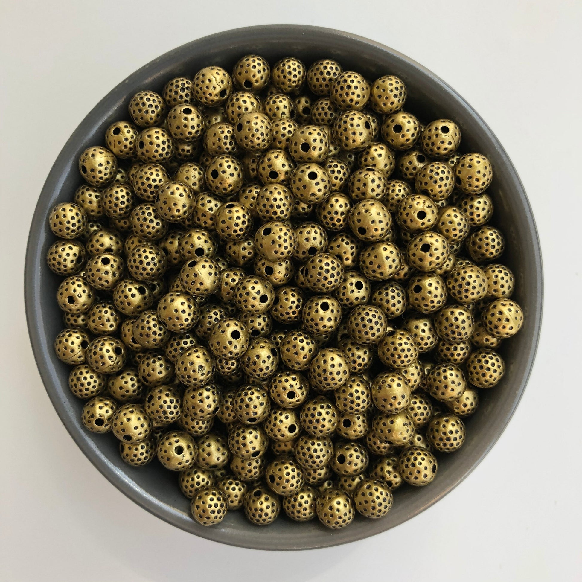 8mm Metallic Gold Bead