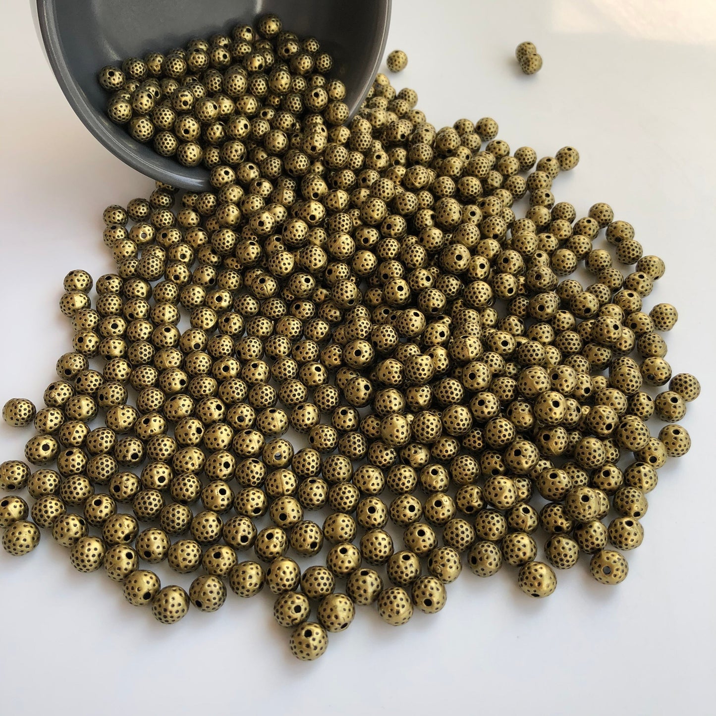 8mm Metallic Gold Bead