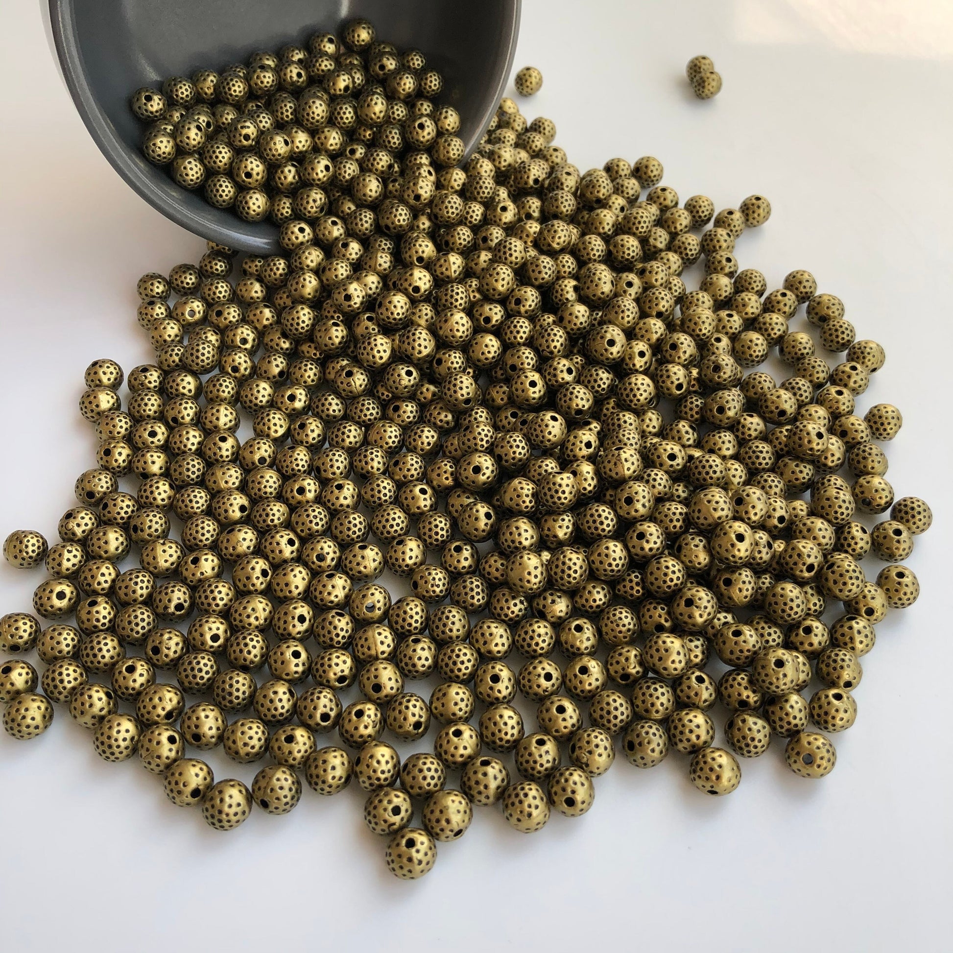 8mm Metallic Gold Bead