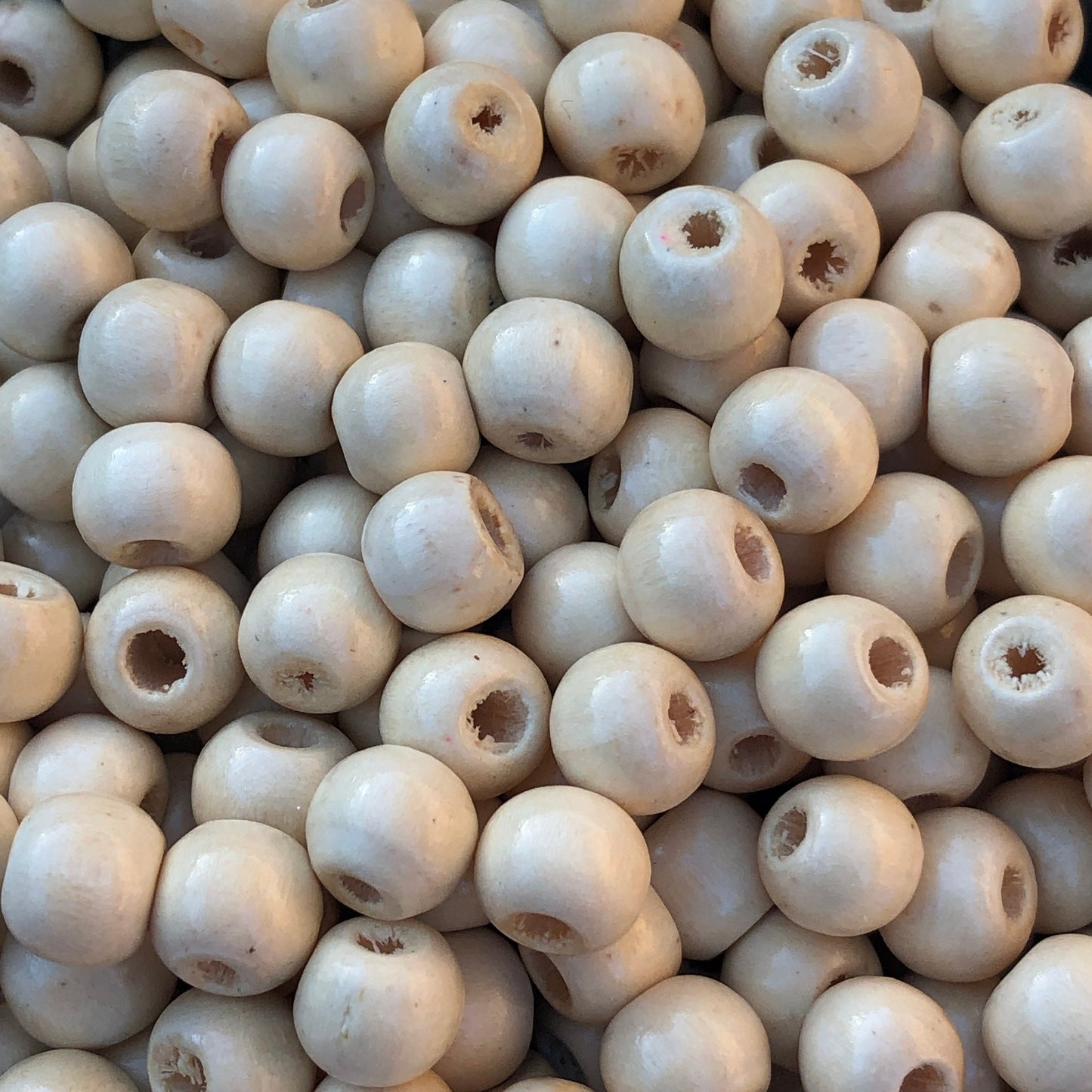 Beige Wood Bead 8.5mm Round Craft Spacer Beads 150 Pieces