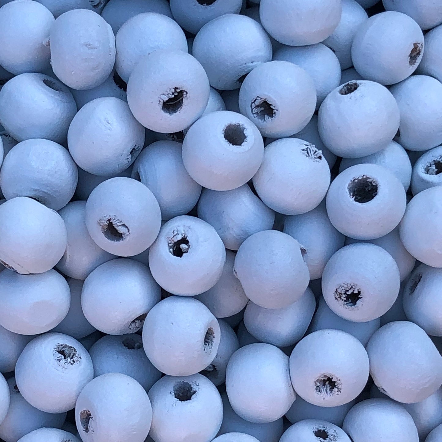 Matte White Wood Beads 8mm Round Wooden Craft Bead 150 Pieces