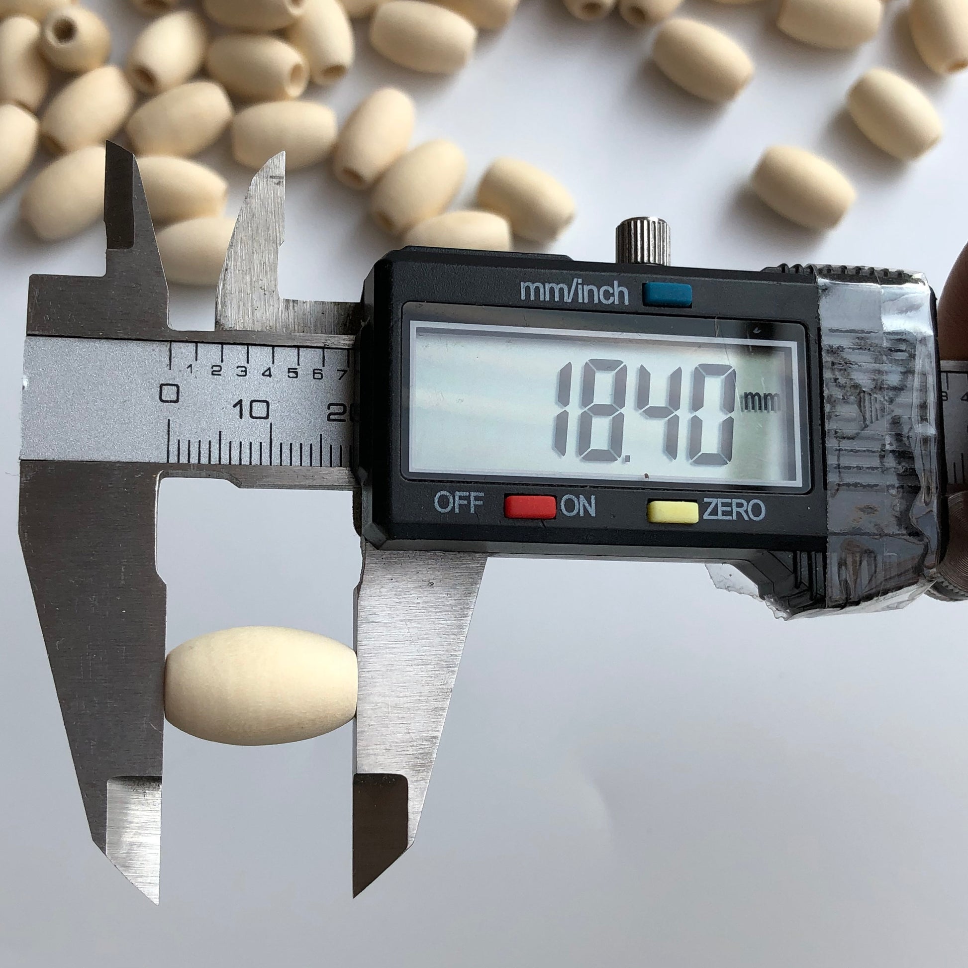 18mm Raw Oval Unfinished Wooden Bead