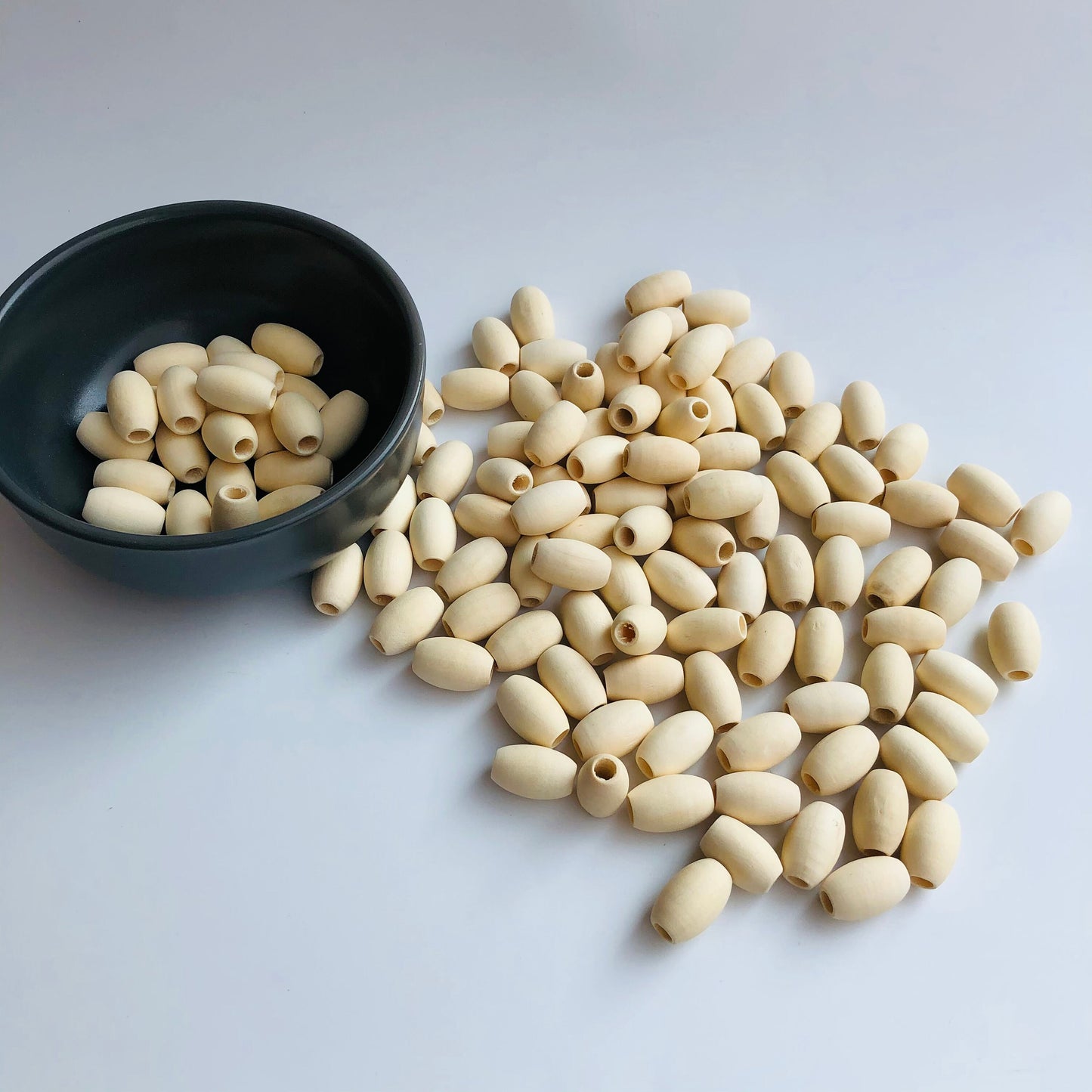 18mm Raw Oval Unfinished Wooden Bead