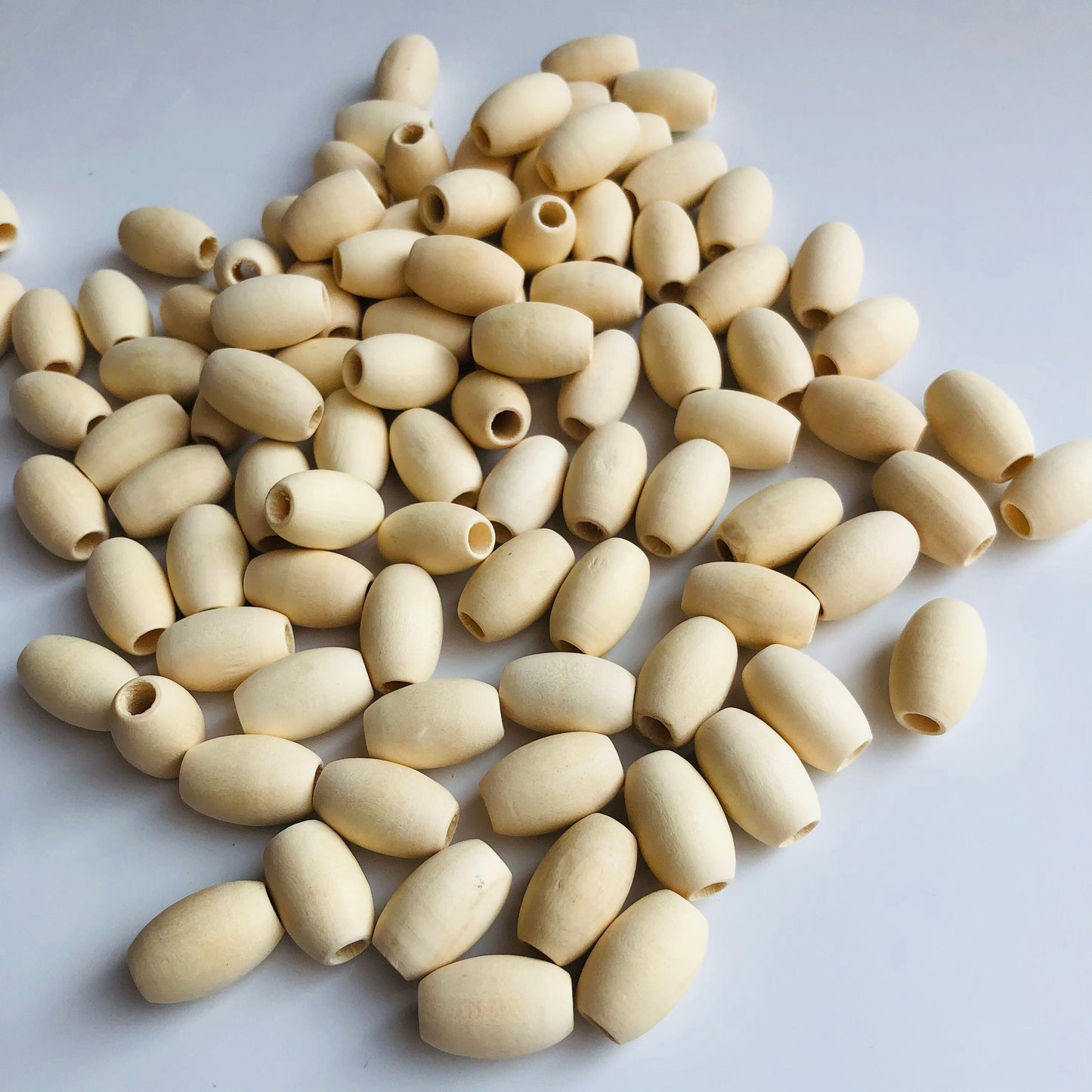 18mm Raw Oval Unfinished Wooden Bead