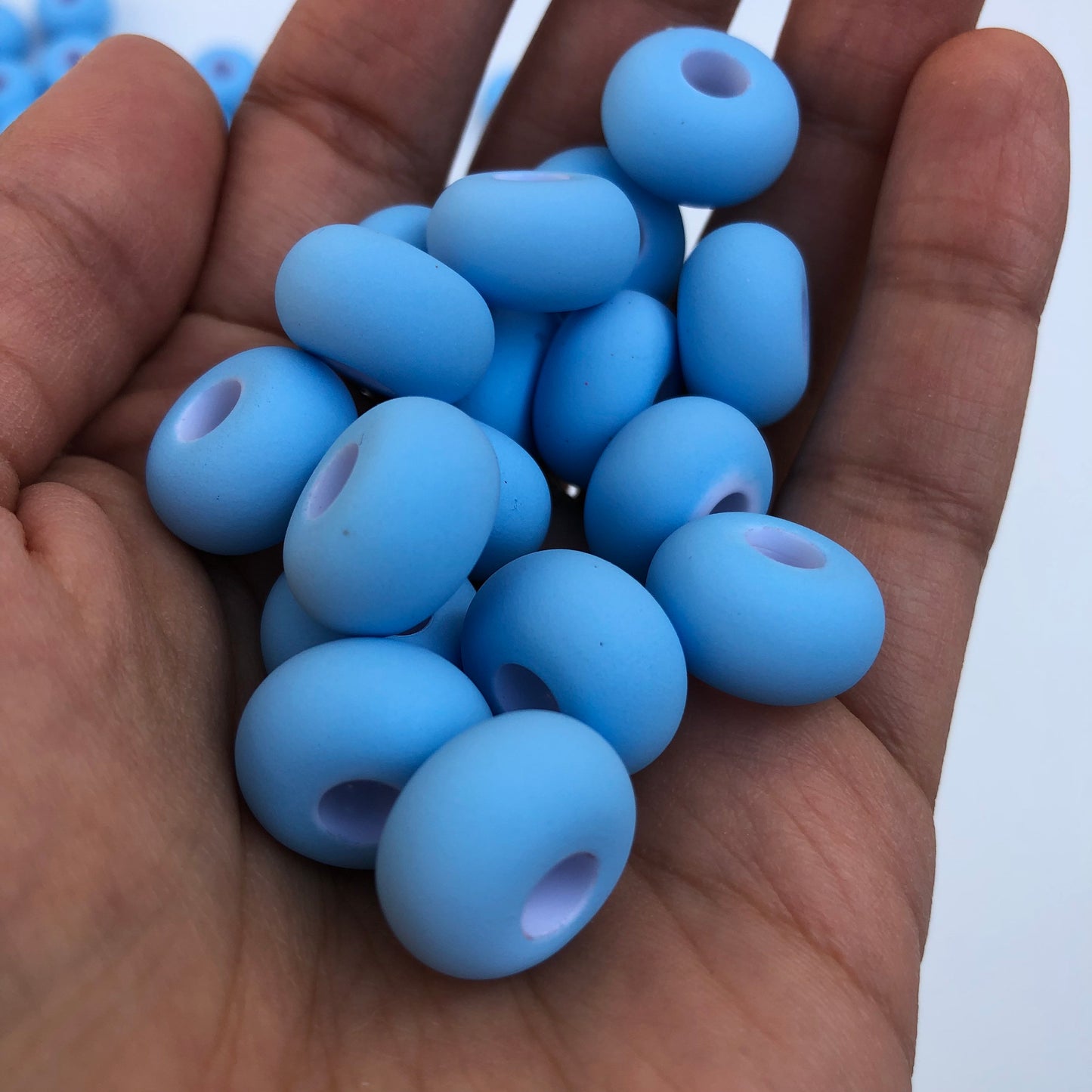 Rubberized Macrame Beads