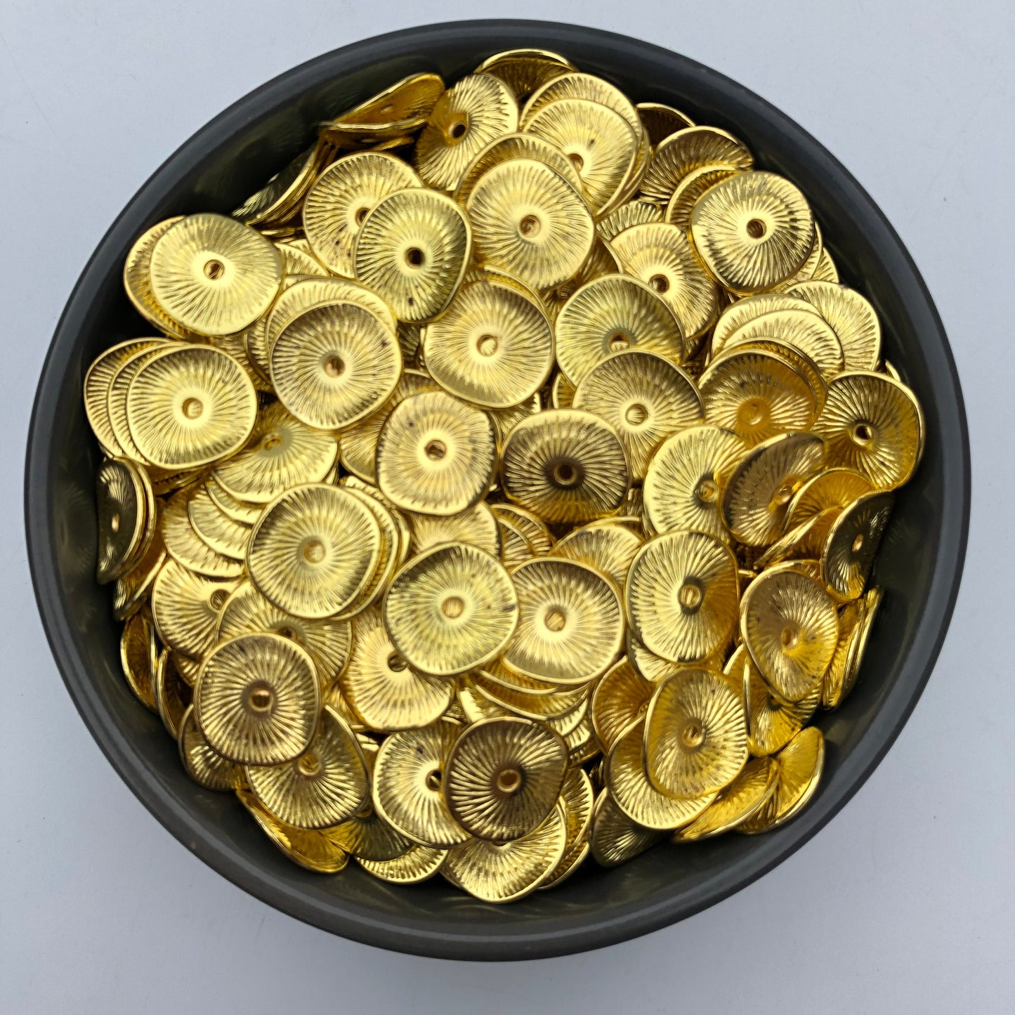 25 Pcs Gold Metal Beads