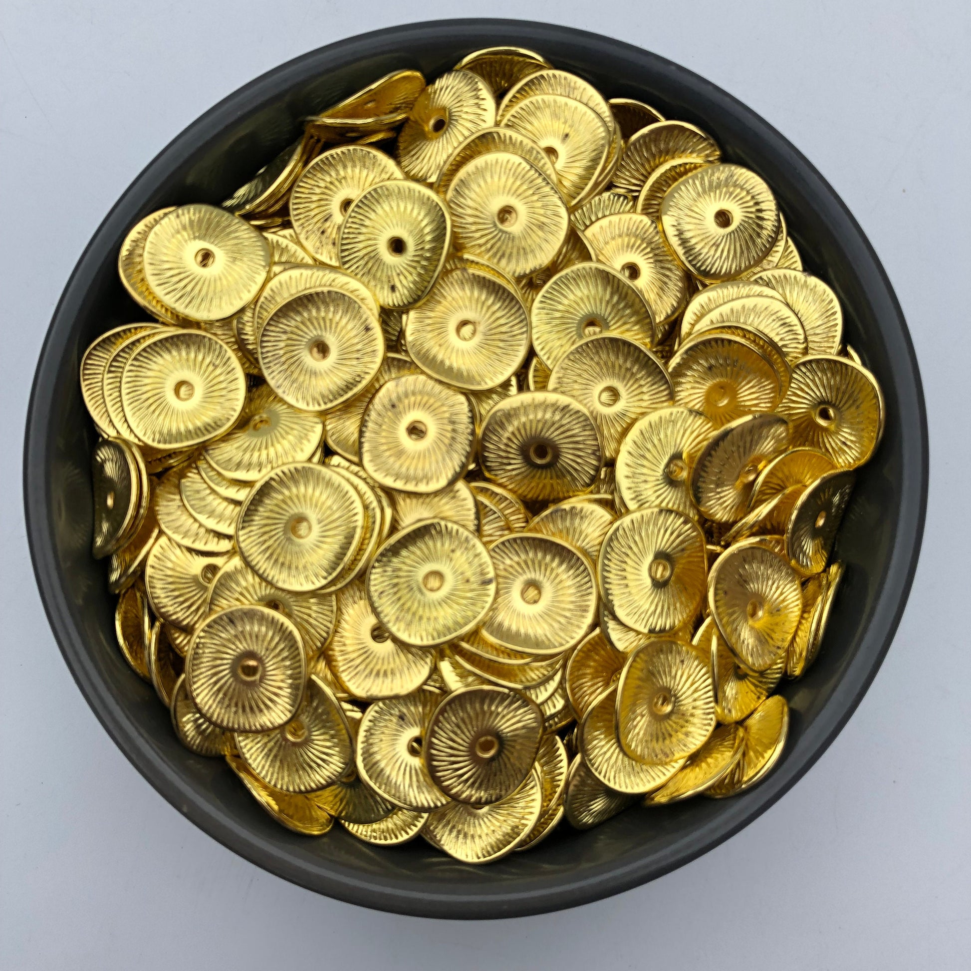 25 Pcs Gold Metal Beads