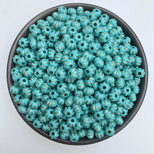 Aqua Blue Acrylic Resin Beads