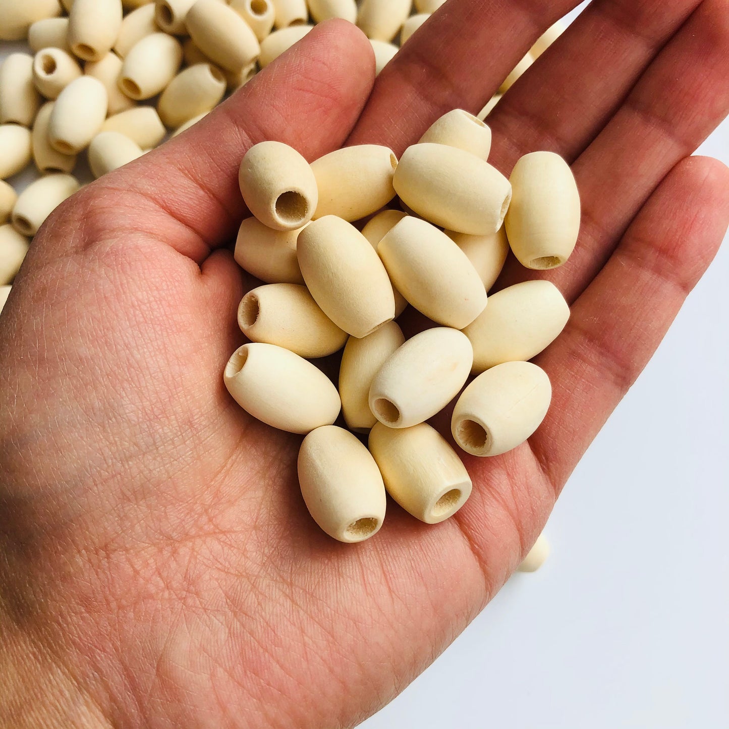 18mm Raw Oval Unfinished Wooden Bead