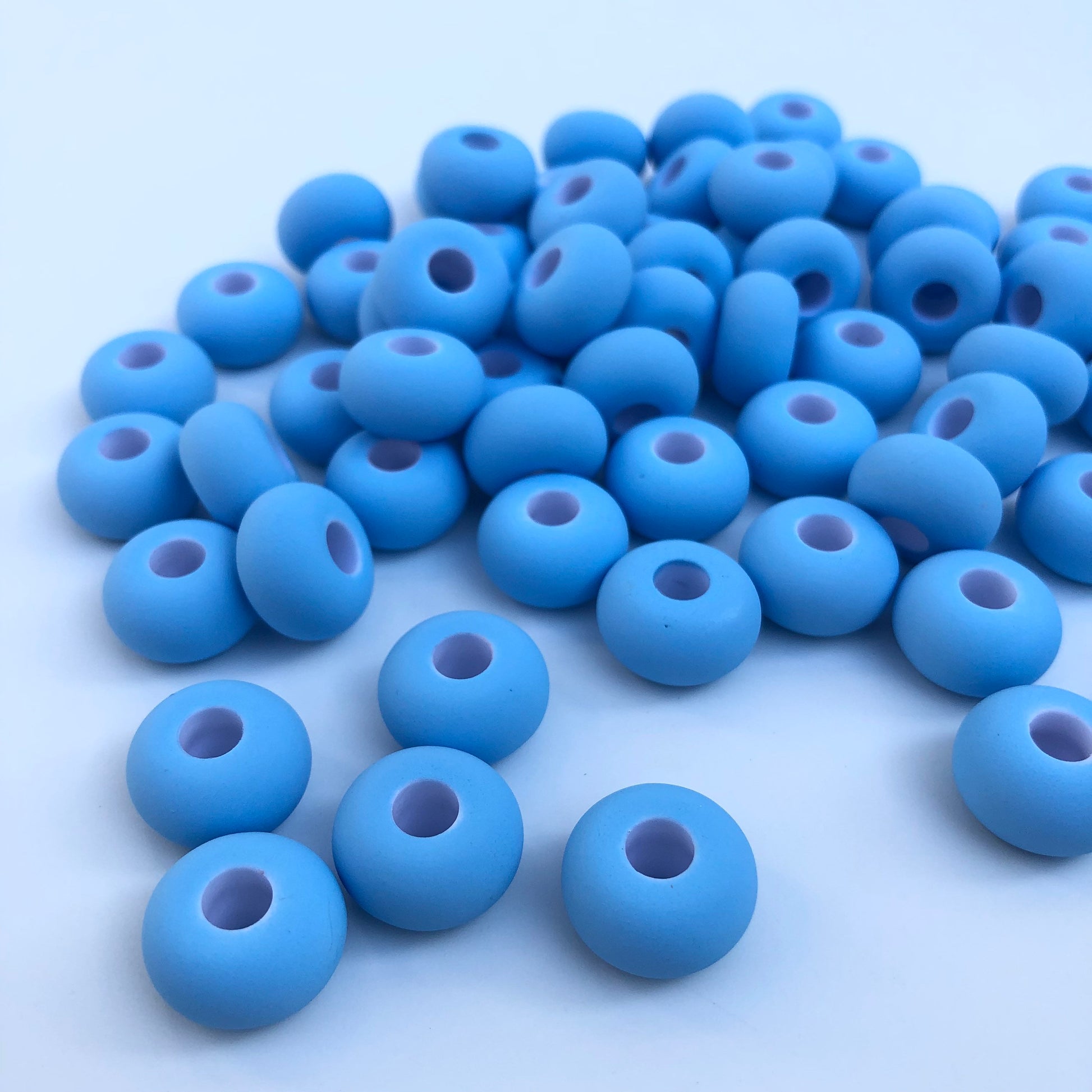 Rubberized Macrame Beads