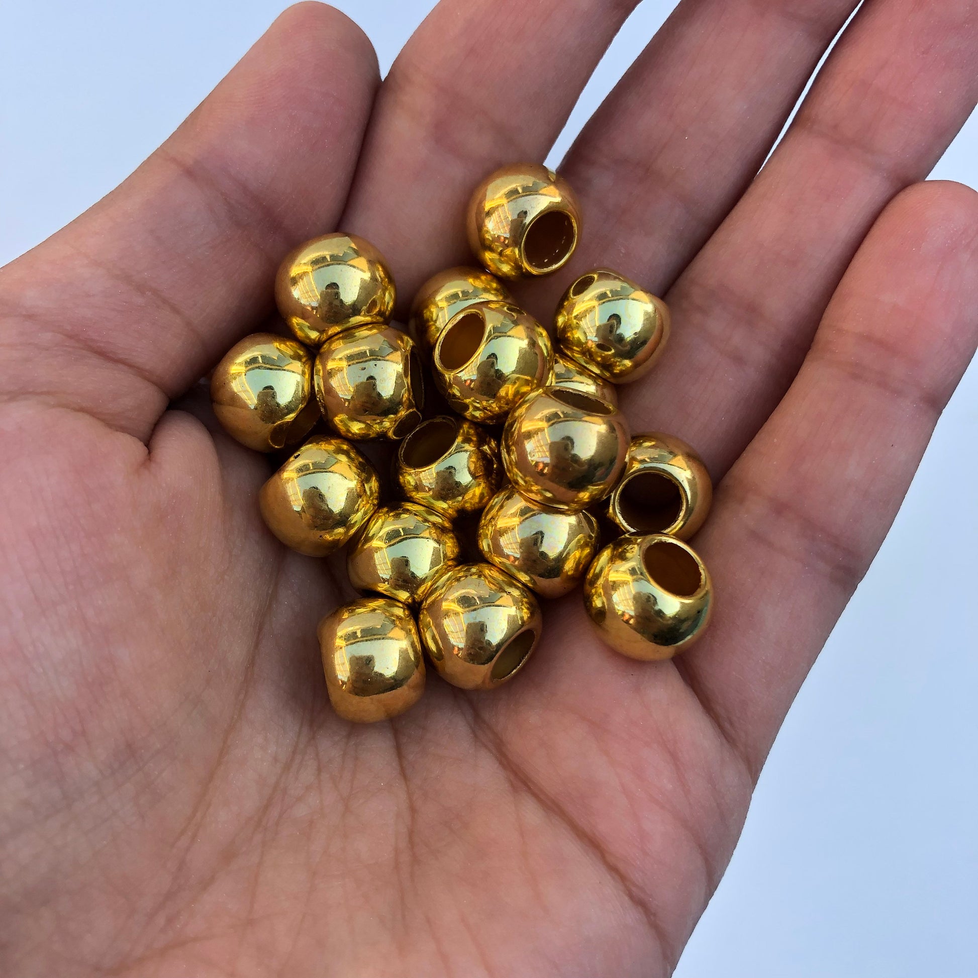 Gold Macrame Beads