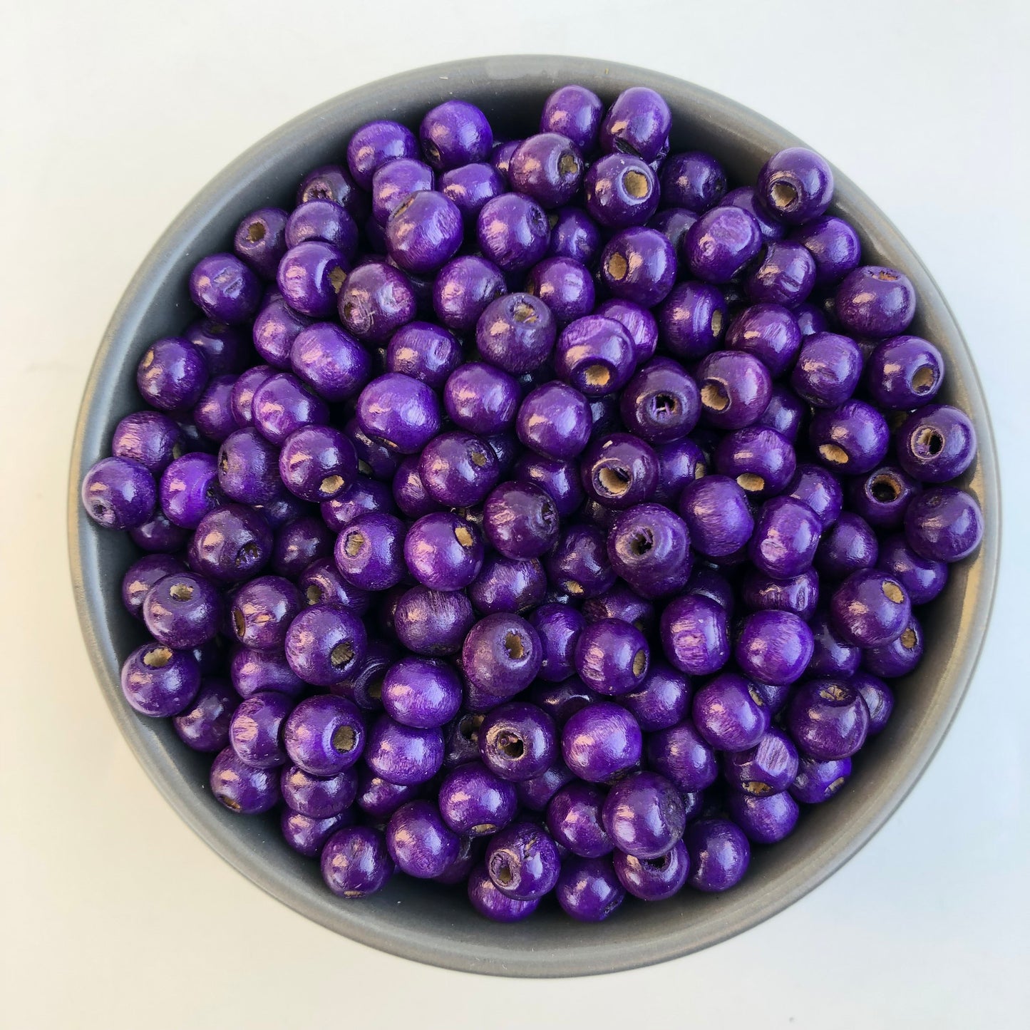 Purple Wooden Beads