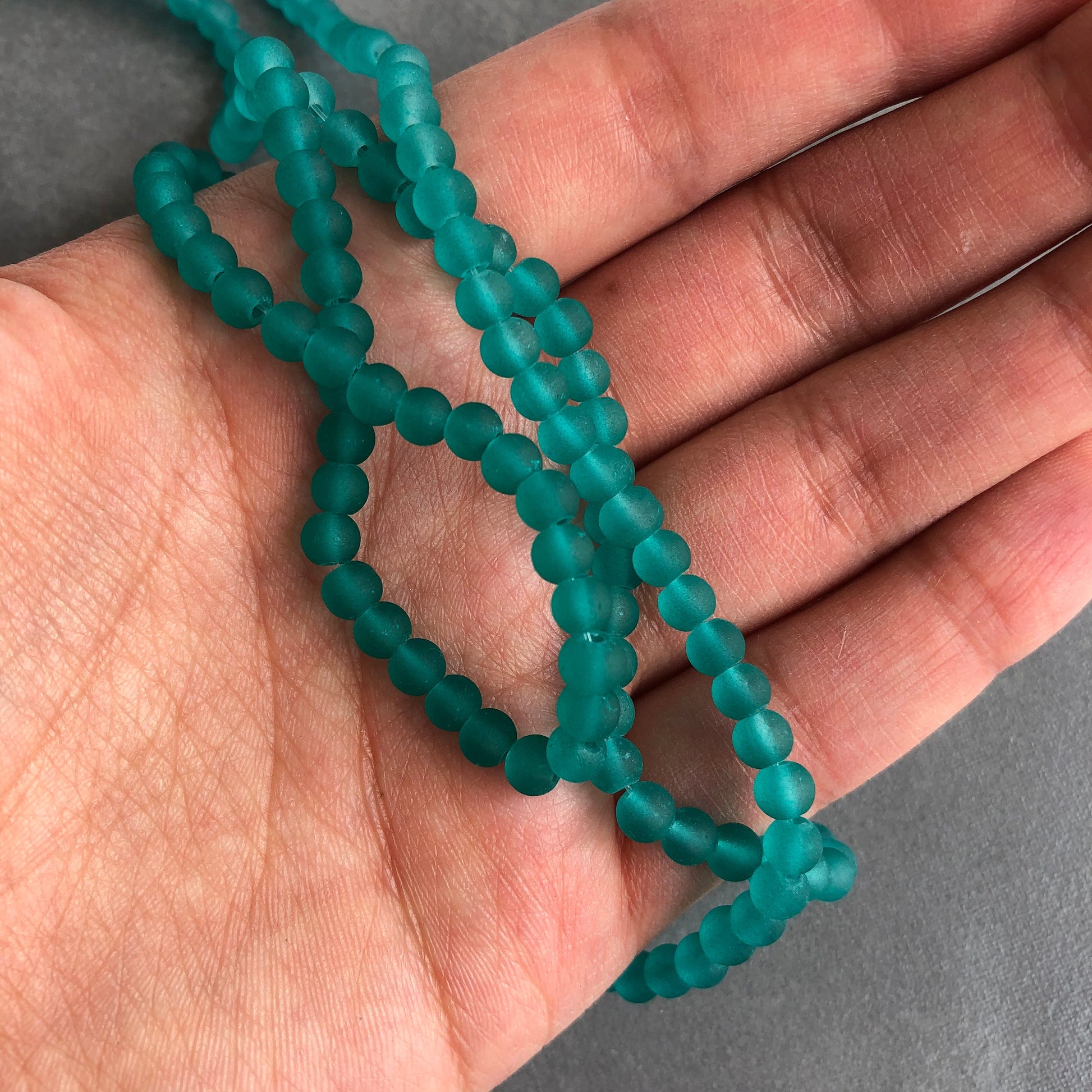 Turquoise Glass Beads