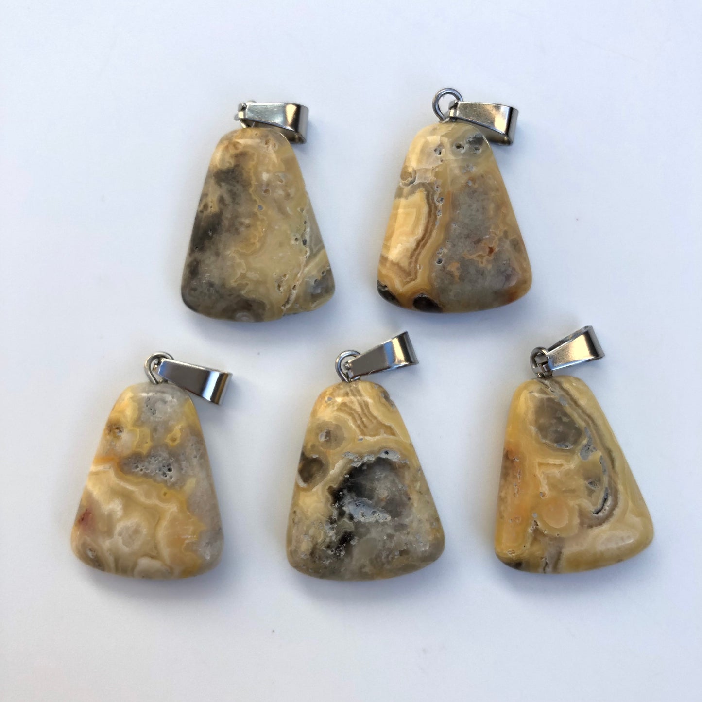 Crazy Lace Agate Pendant