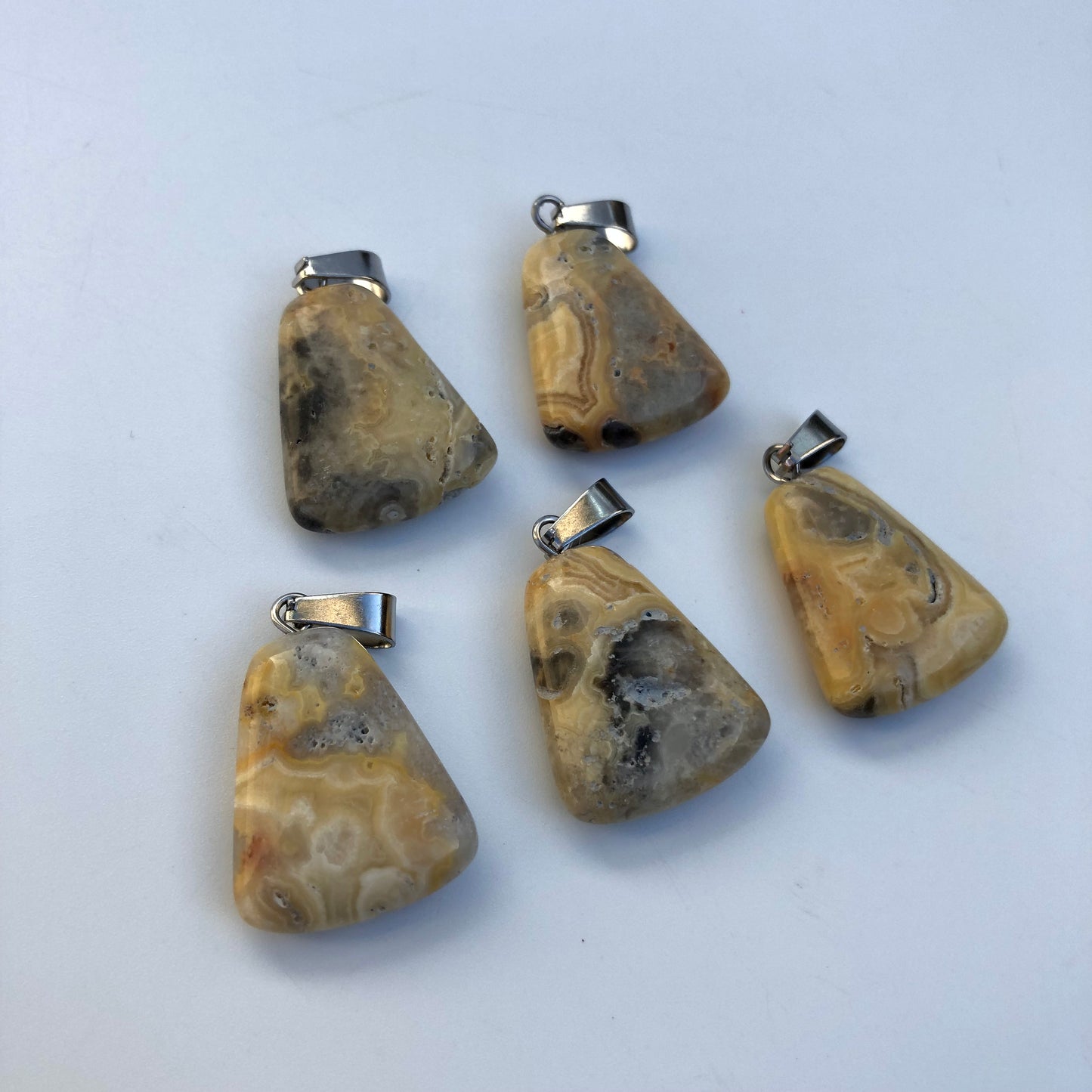 Crazy Lace Agate Pendant