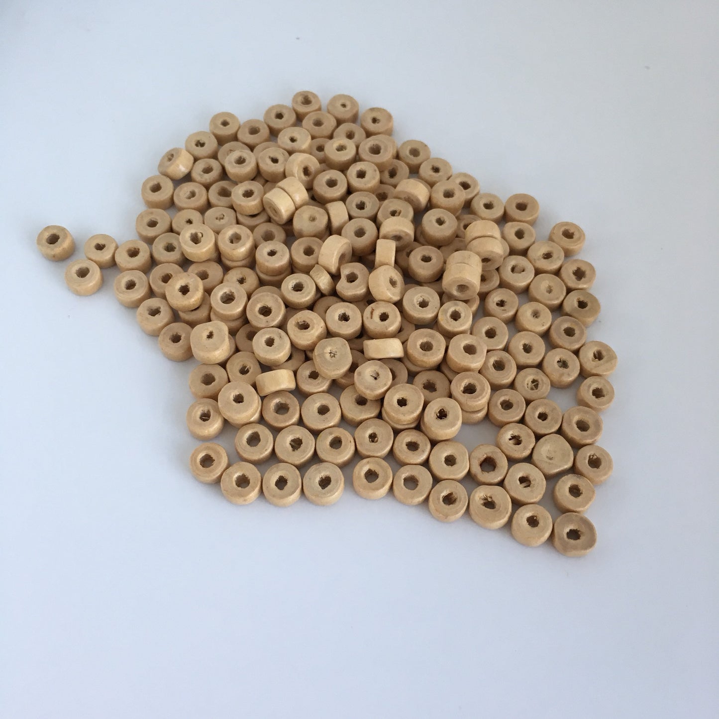 200X Flat Wood Spacer Beads