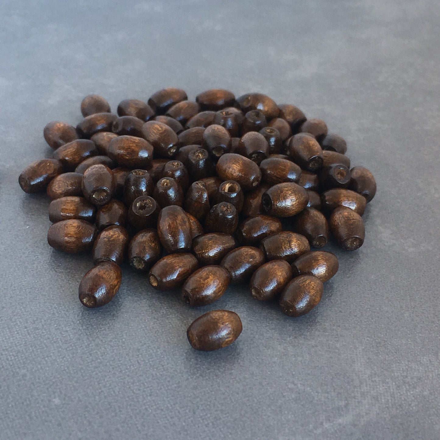 Coffee Brown Wood Beads 8x5mm Oval Rice Bead DIY Jewellery 200 Pieces