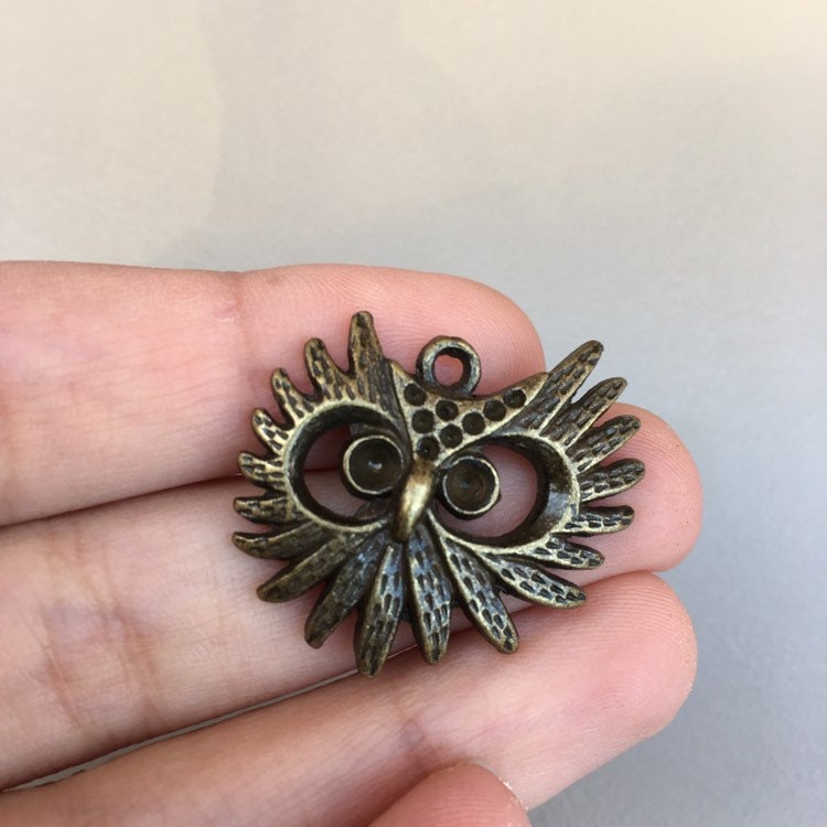 Antique on sale owl pendant