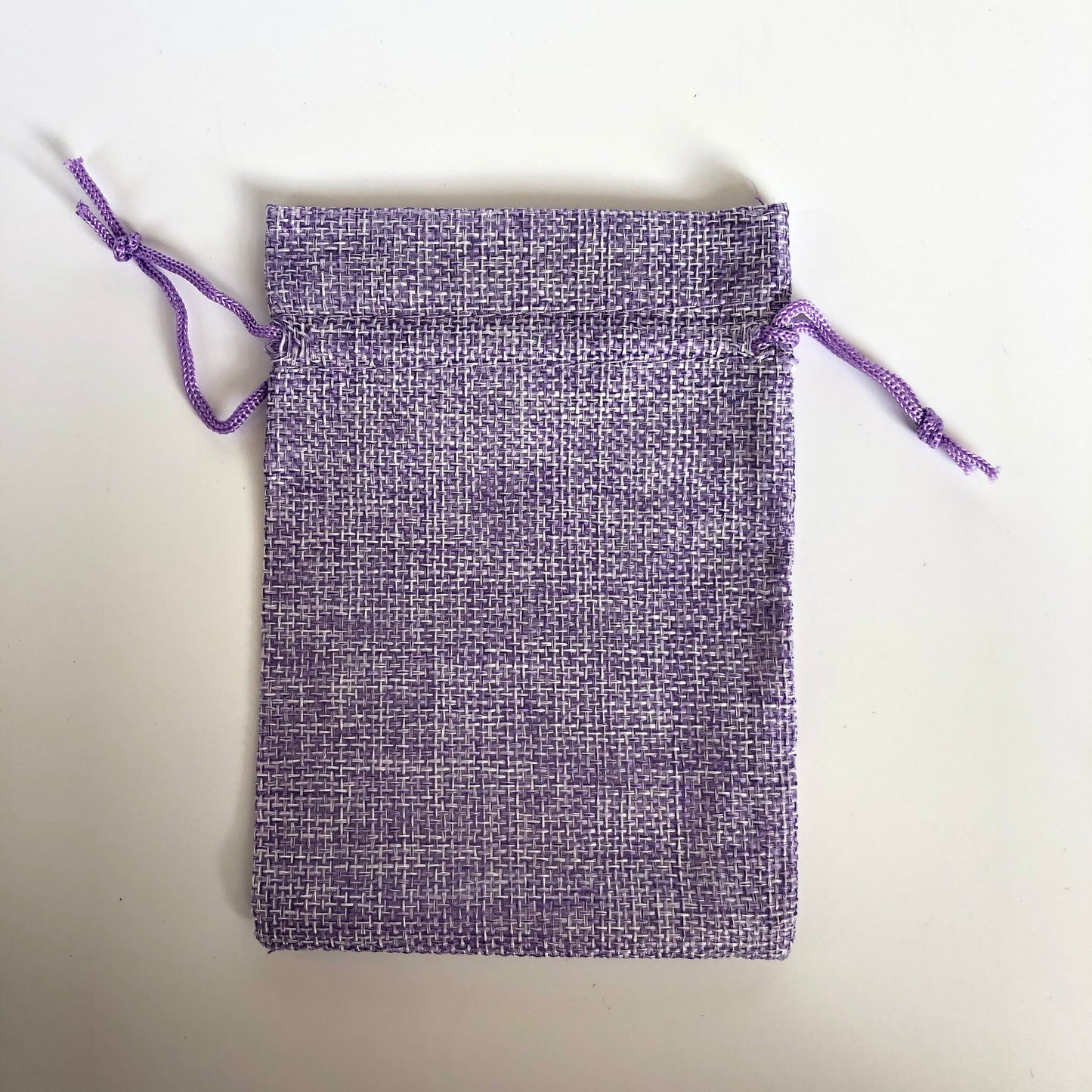 Purple Draw String Fabric Gift Bags 13x9mm Material Favour Pouch Bag 5X Pieces