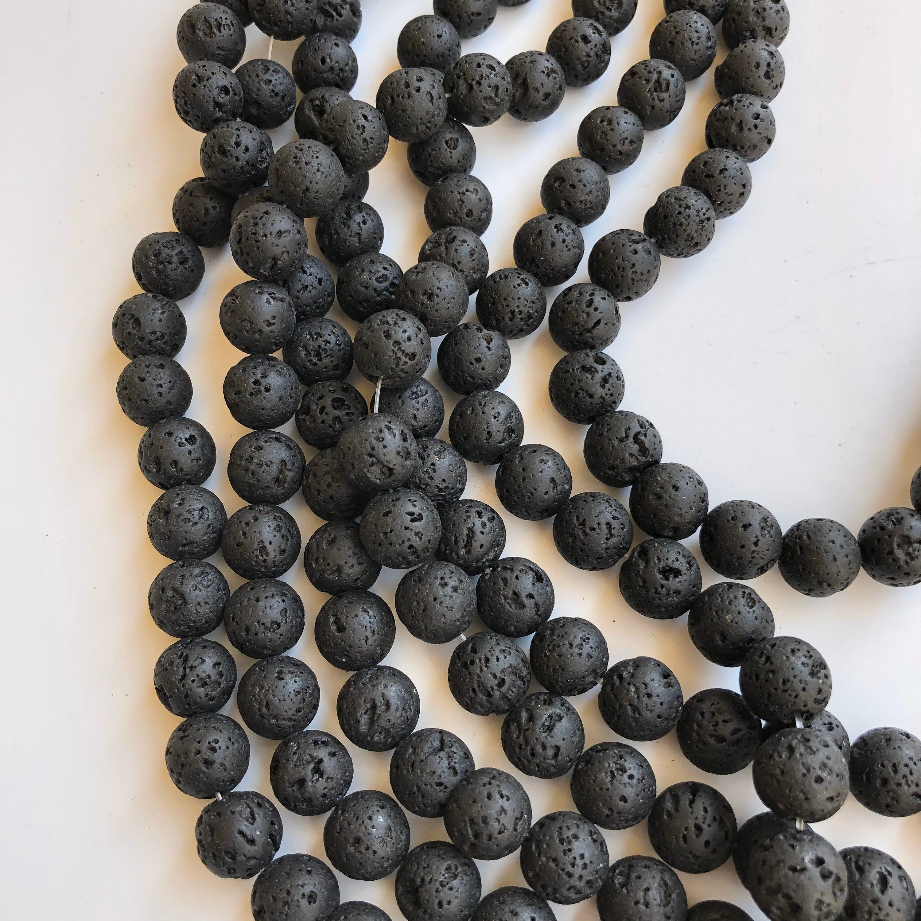 Volcanic rock clearance beads