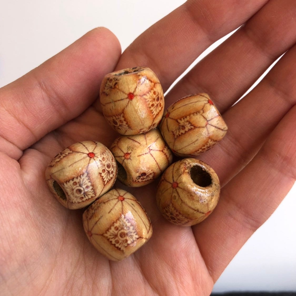 Dreadlock Wooden Beads