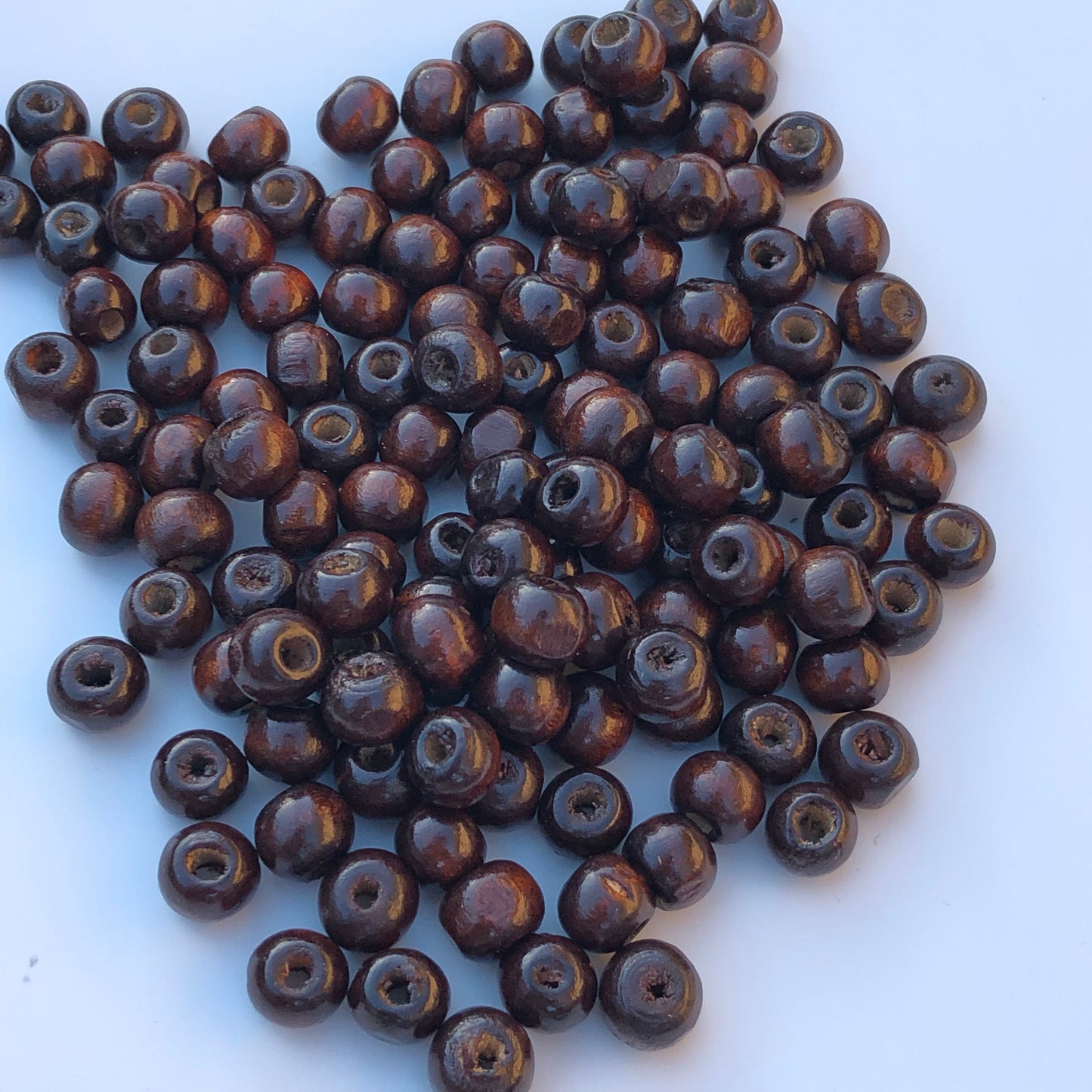 Dark Brown Wood Bead 8.5mm Round Craft Spacer Beads 150 Pieces