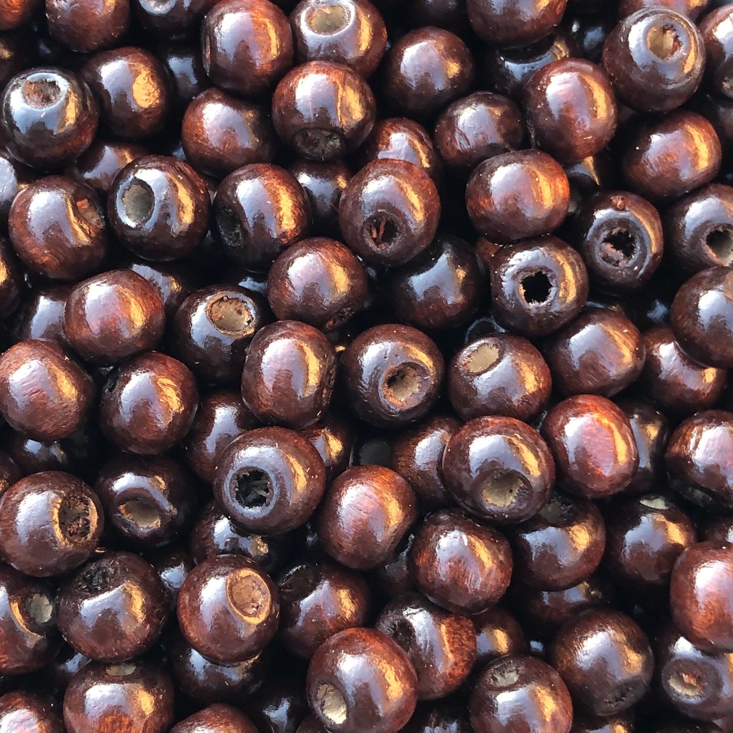 Dark Brown Wood Bead 8.5mm Round Craft Spacer Beads 150 Pieces