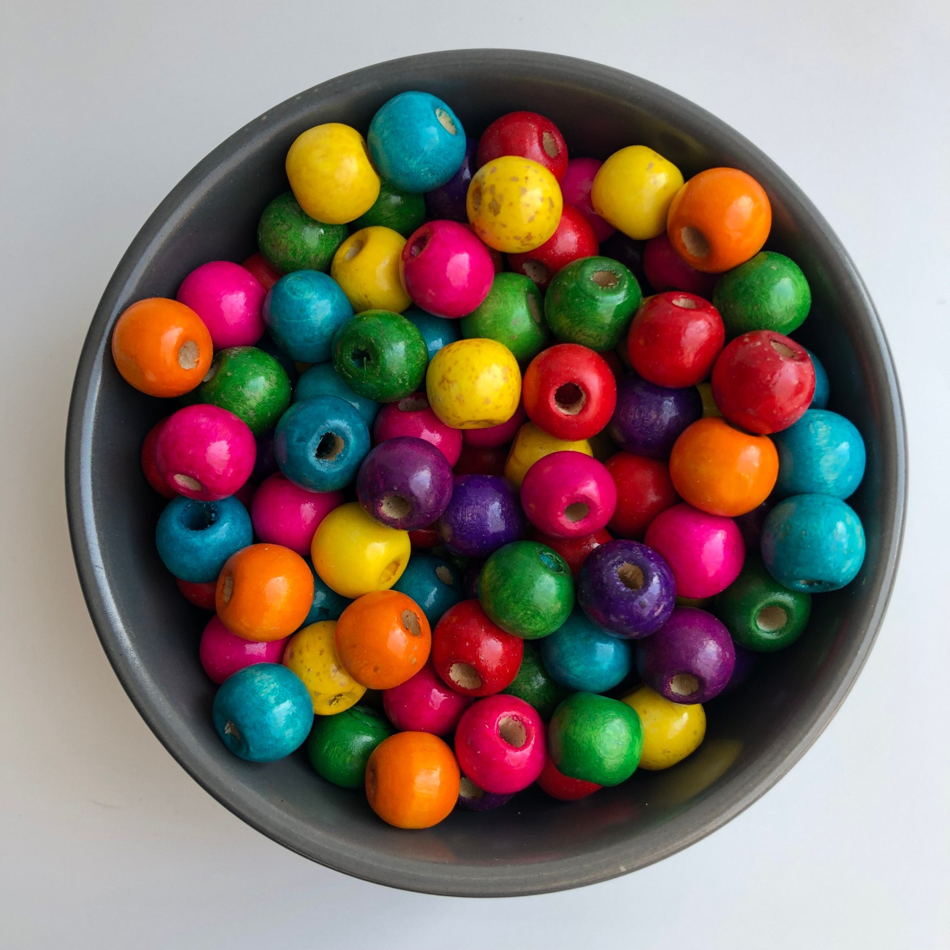 Multi Coloured Wooden Beads