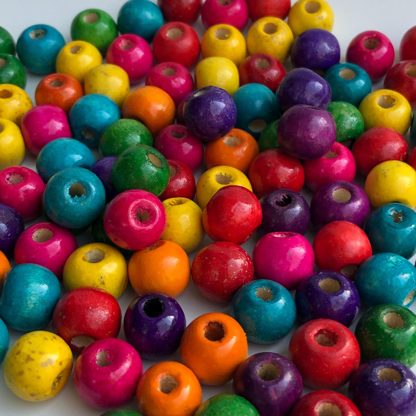 Multi Coloured Wooden Beads