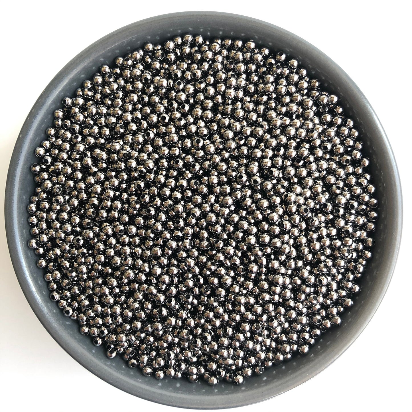 Iron Spacer Beads 3mm Solid Metal Loose Spacers Gold, Silver, Bronze, Gunmetal, Rose Gold, Platinum 200 Pieces