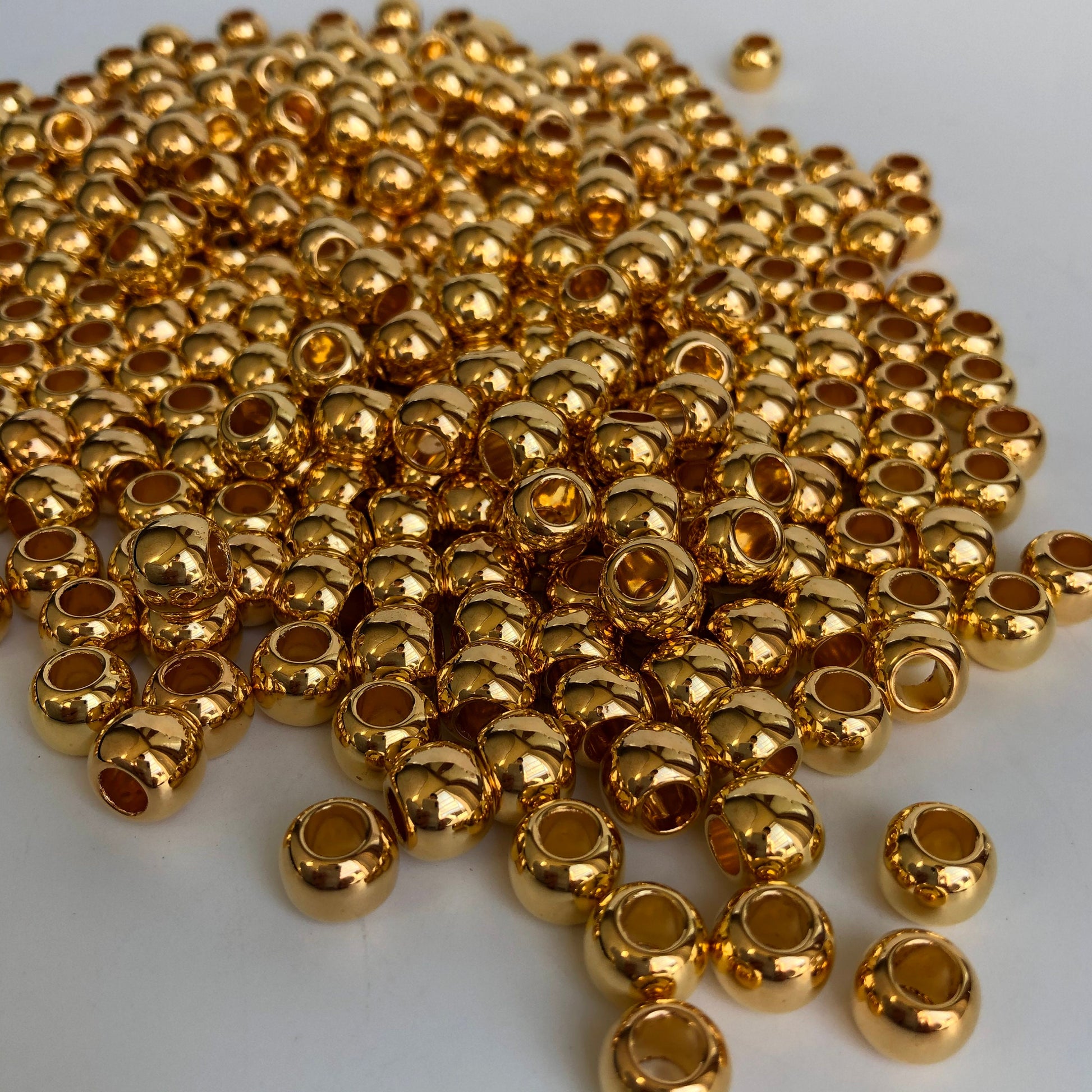 Gold Macrame Beads