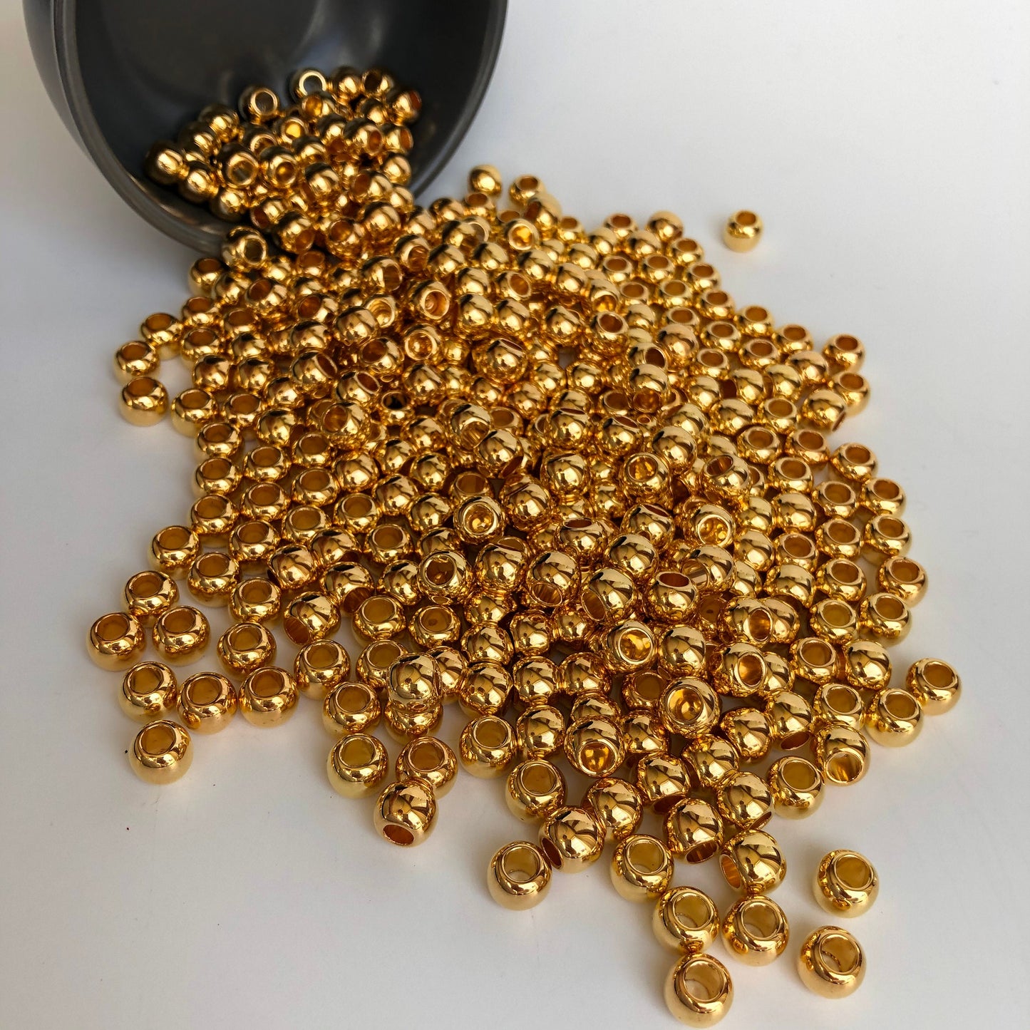 Gold Macrame Beads