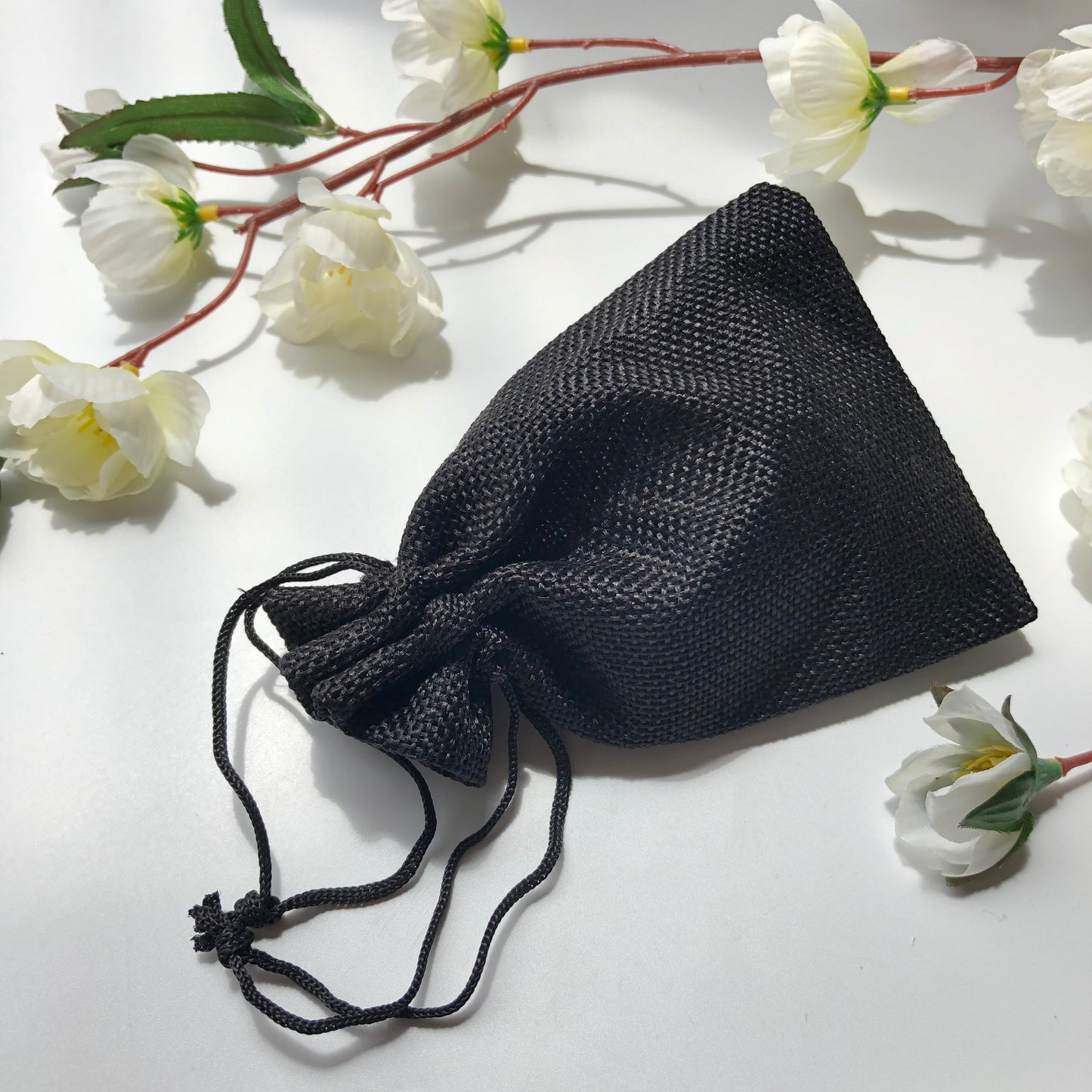 Black Drawstring Pouch