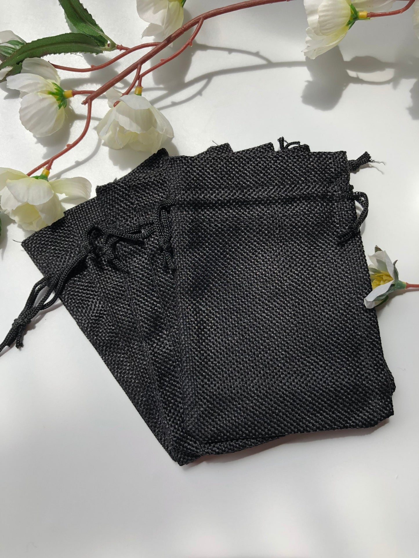 Black Drawstring Pouch