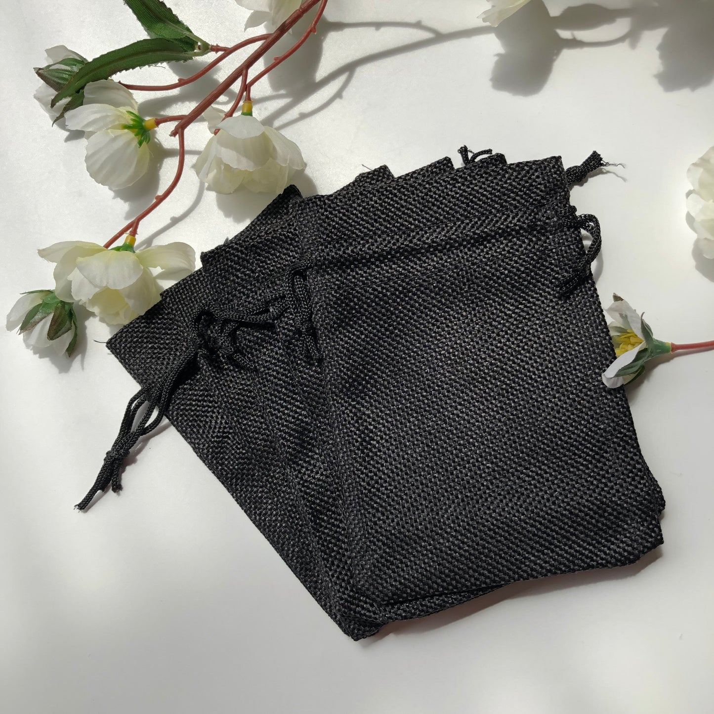 Black Drawstring Pouch