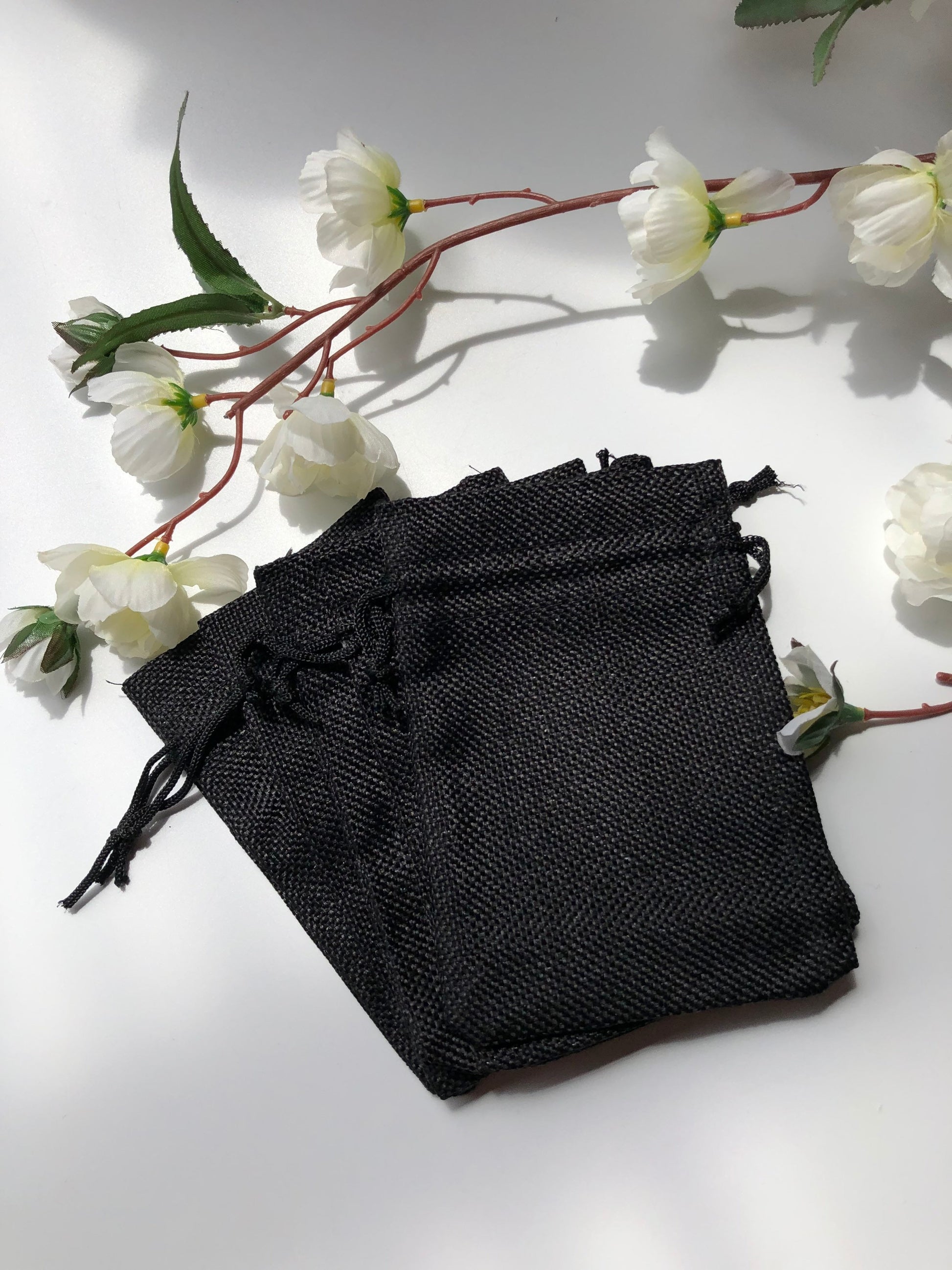 Black Drawstring Pouch