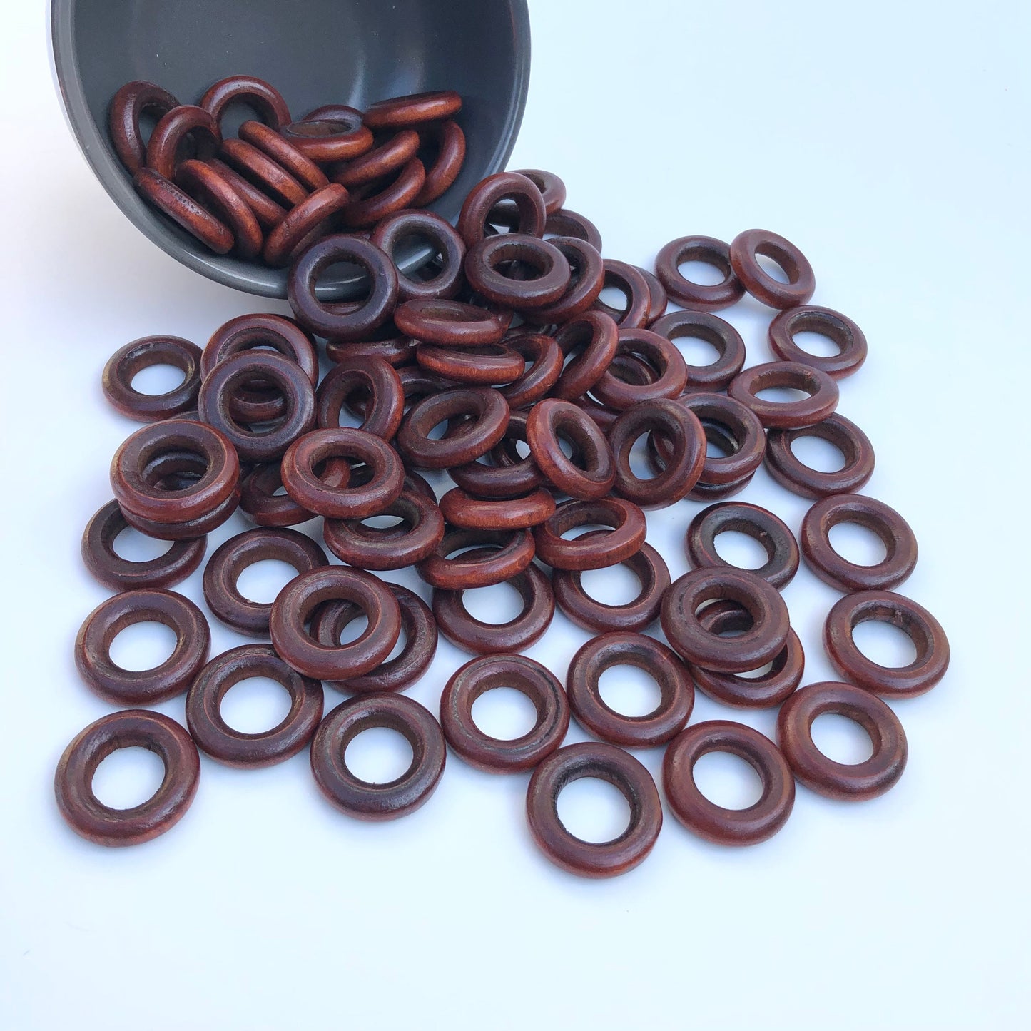 Wooden Jewelry Connector Rings