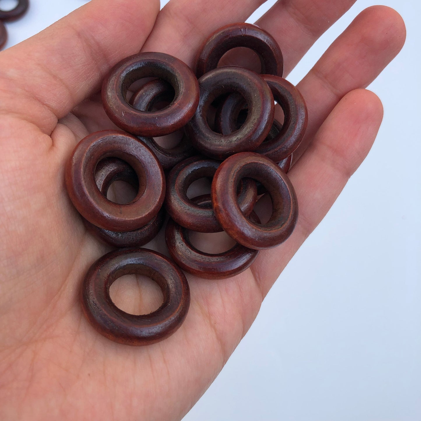 Wooden Jewelry Connector Rings