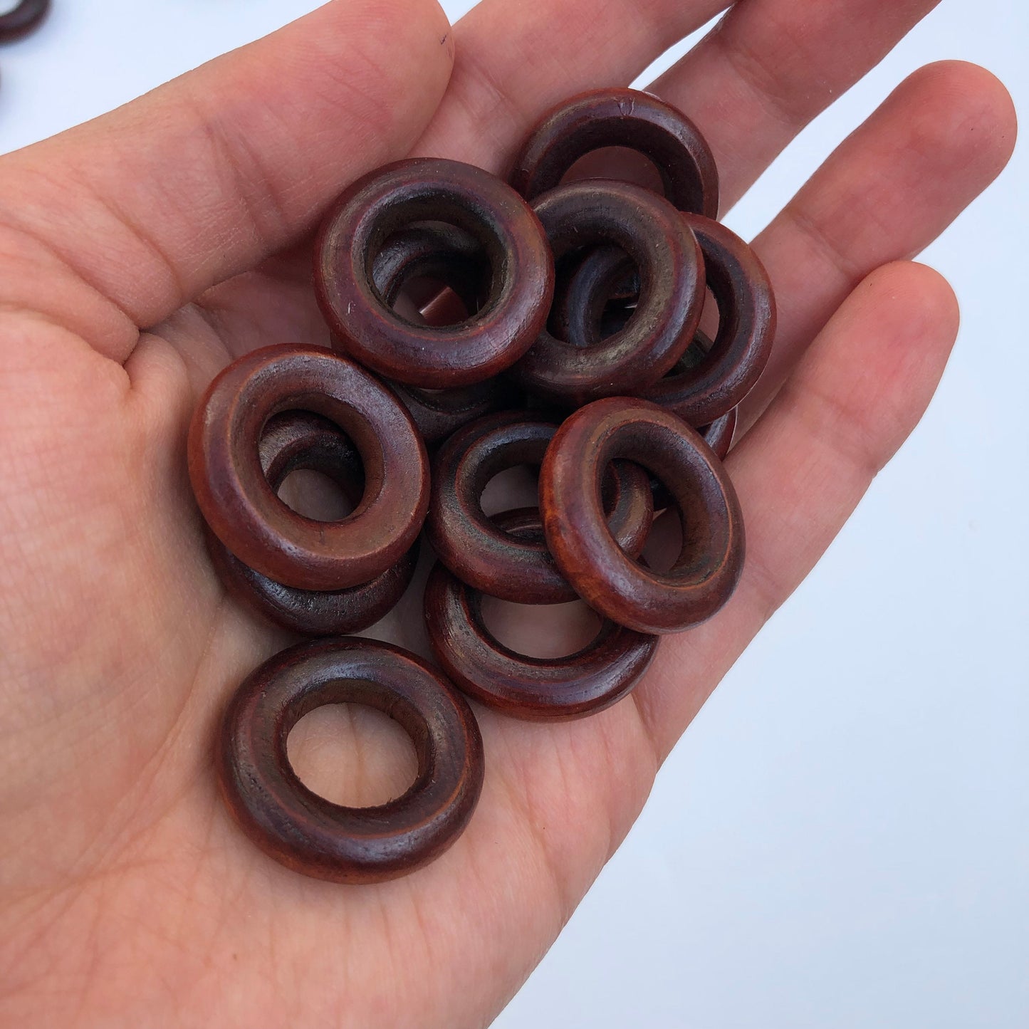 Wooden Jewelry Connector Rings