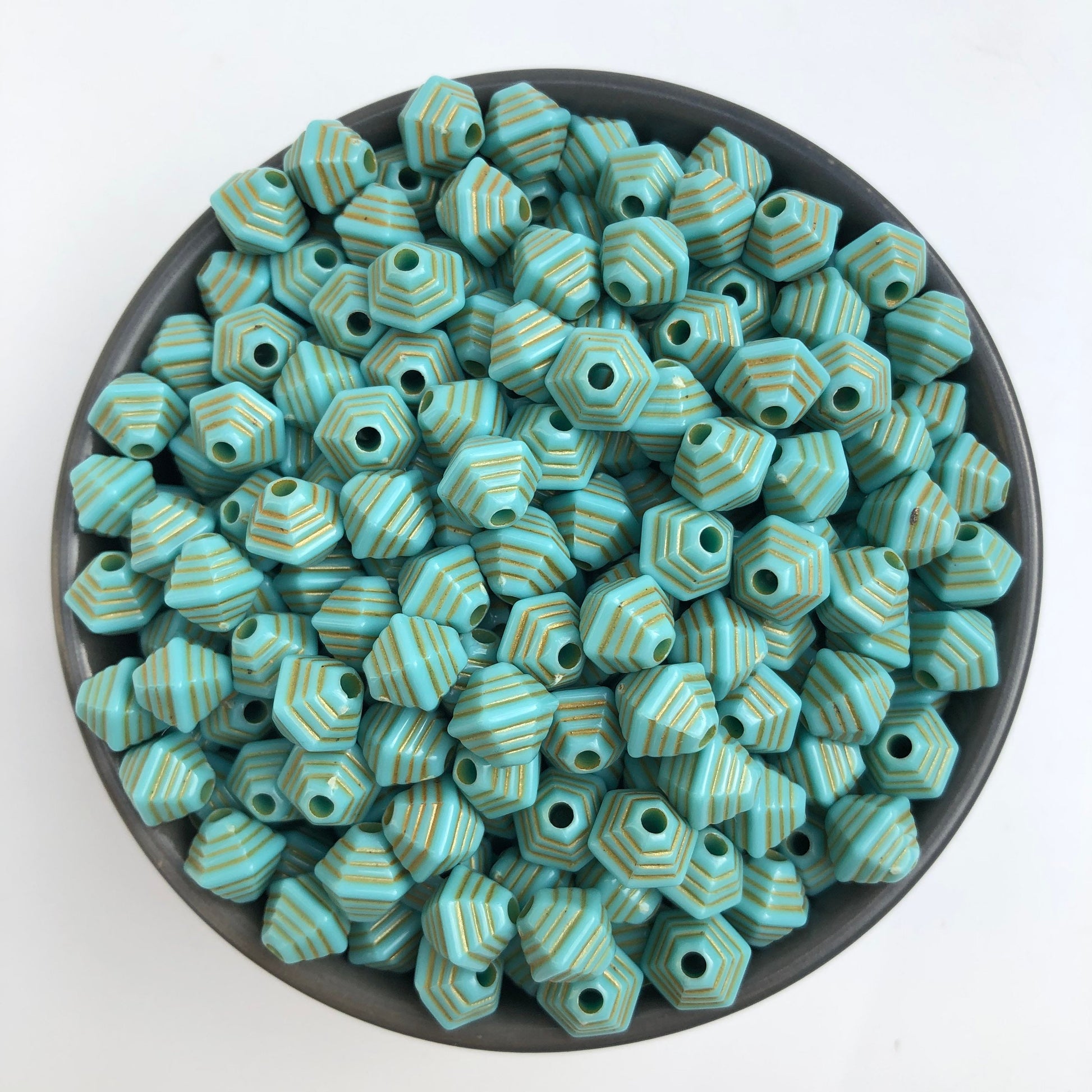 Blue Acrylic Beads