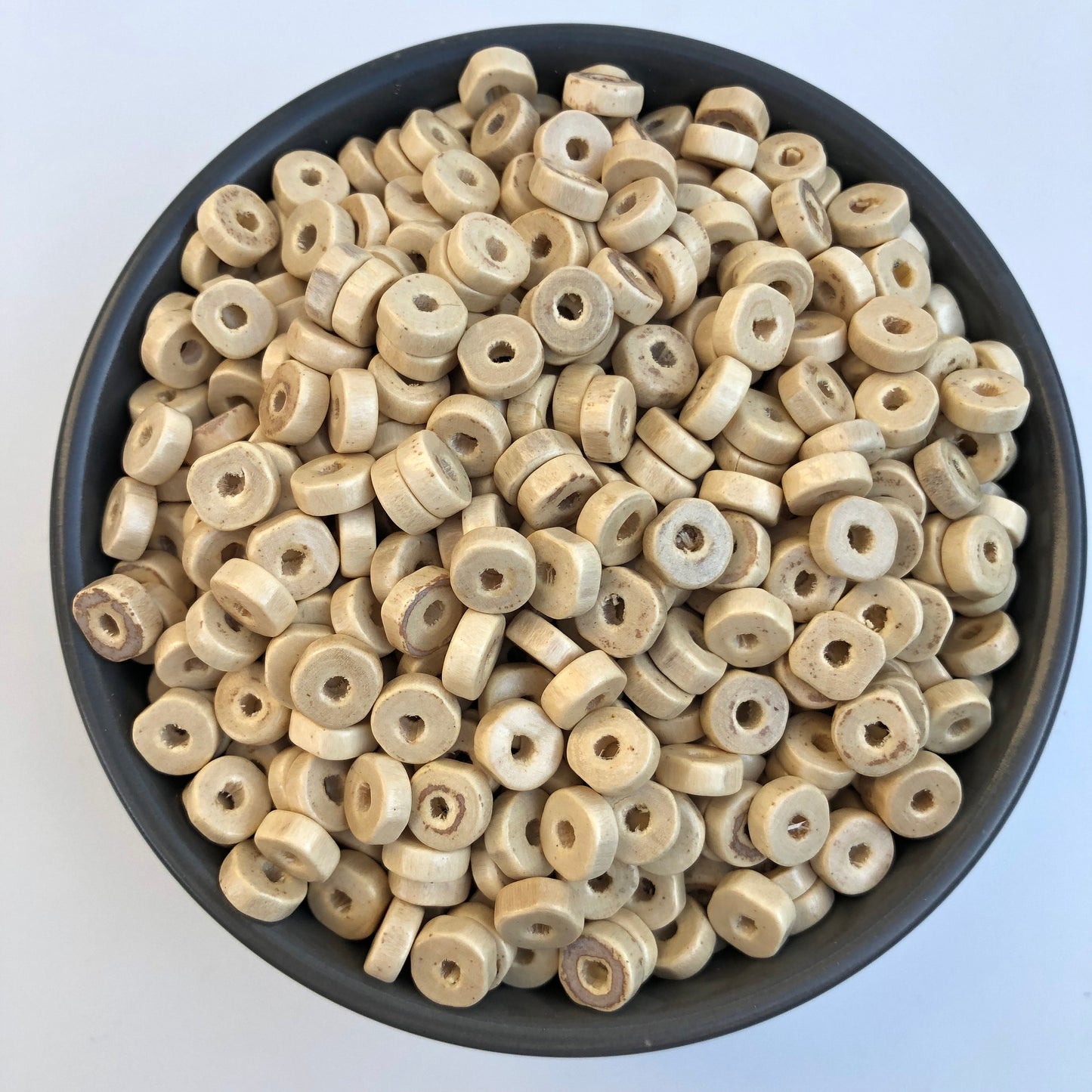 200X Flat Wood Spacer Beads