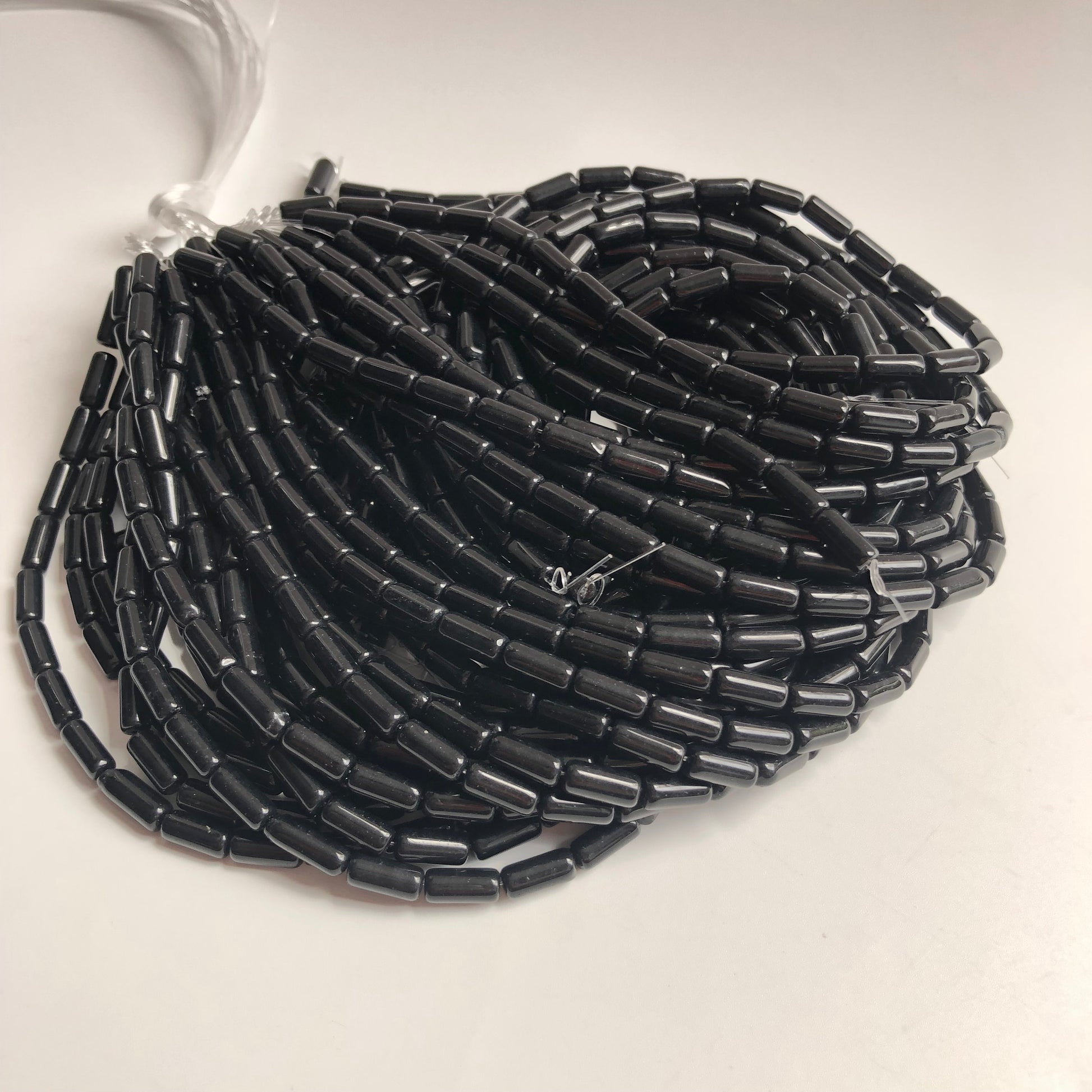 Black Glass Beads